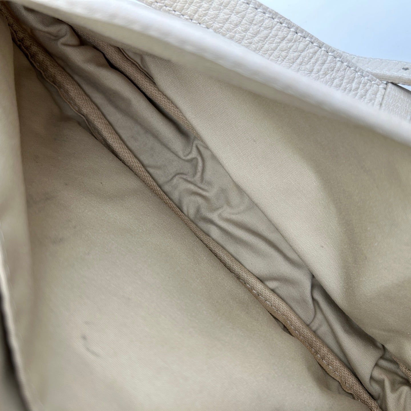 Louis Vuitton Monogram Twin Small Bag Cream White with Leather Trim [Used