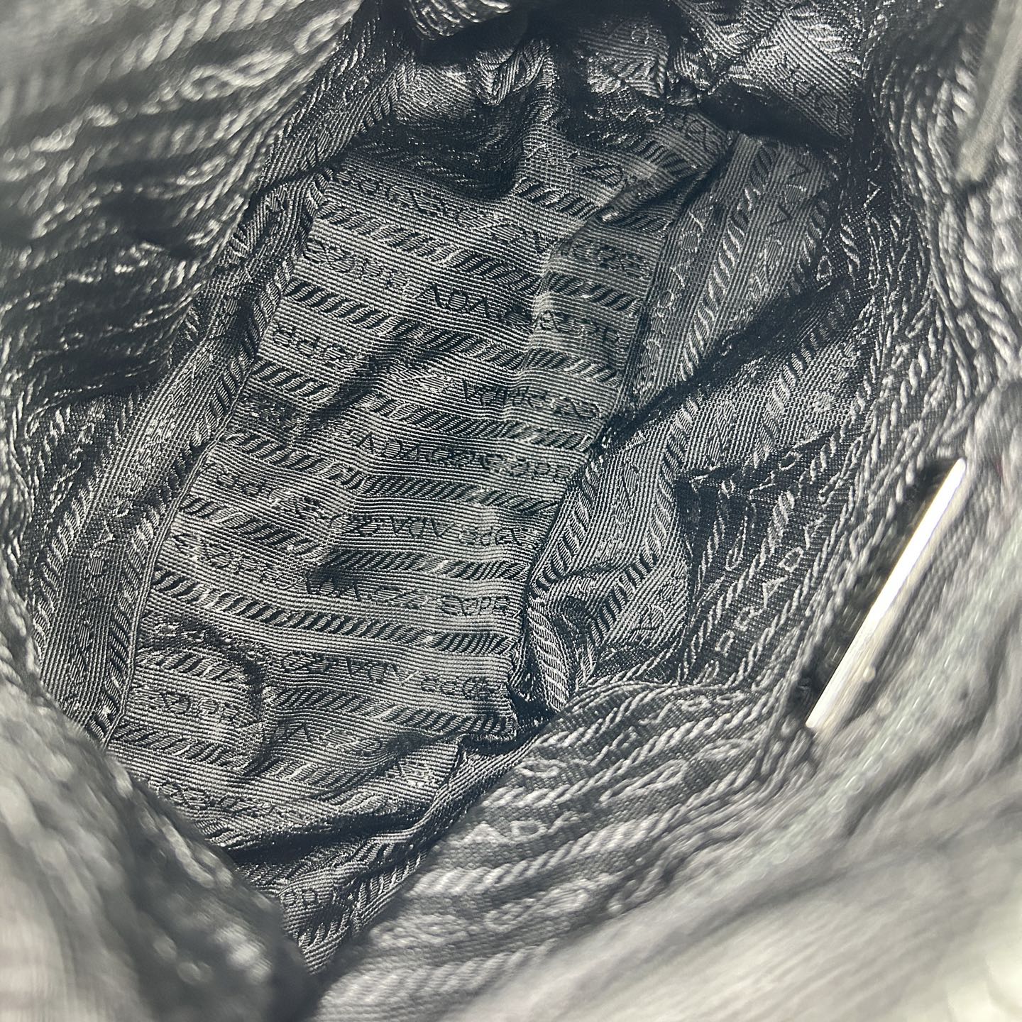 Prada Re-Nylon Flap Boxy Shoulder Crossbody Tote Bag Black [Used]