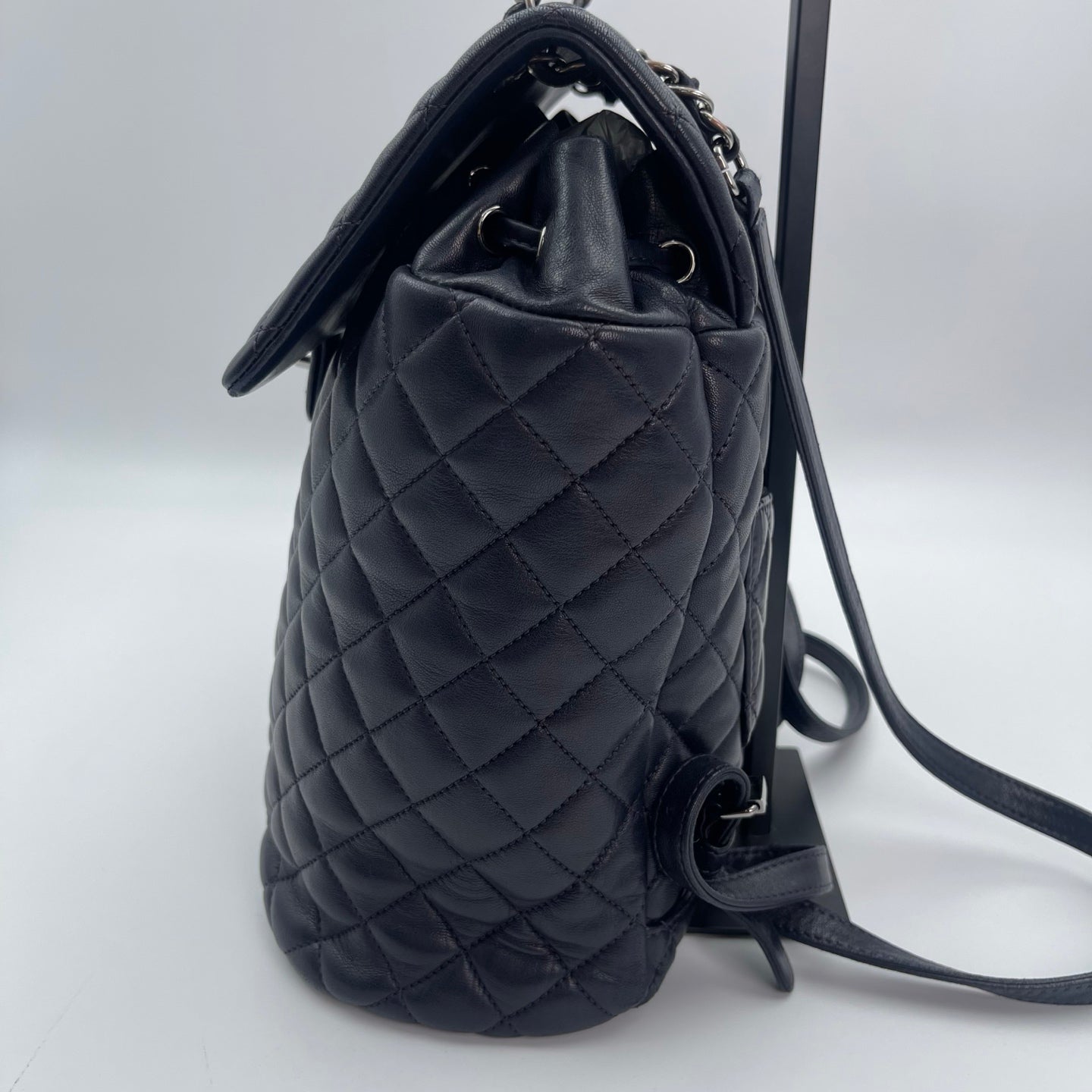 Chanel Navy Blue Lambskin Salzburg Backpack [Used]