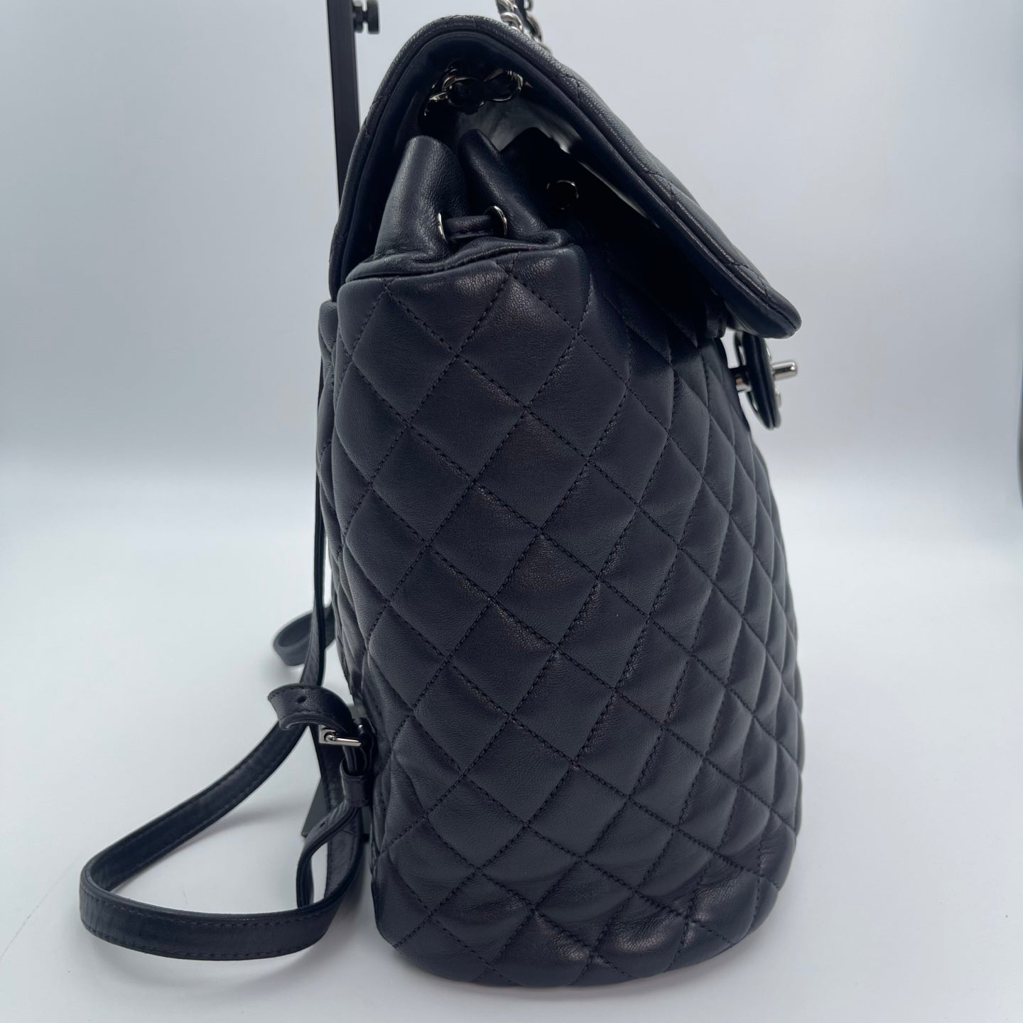 Chanel Navy Blue Lambskin Salzburg Backpack [Used]