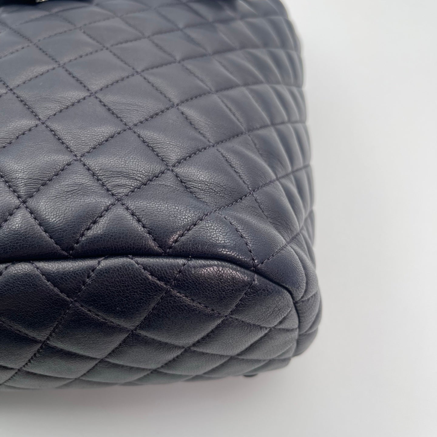 Chanel Navy Blue Lambskin Salzburg Backpack [Used]