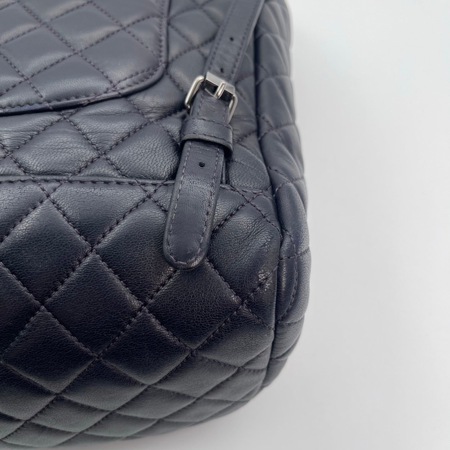 Chanel Navy Blue Lambskin Salzburg Backpack [Used]