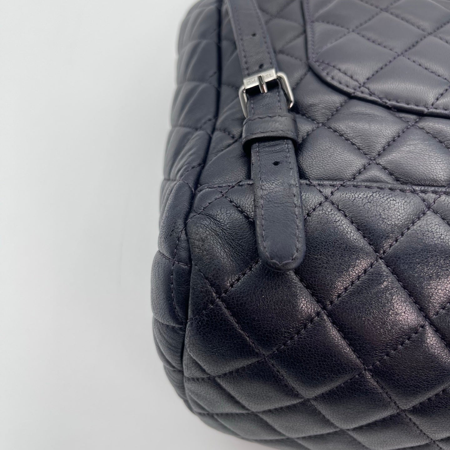 Chanel Navy Blue Lambskin Salzburg Backpack [Used]
