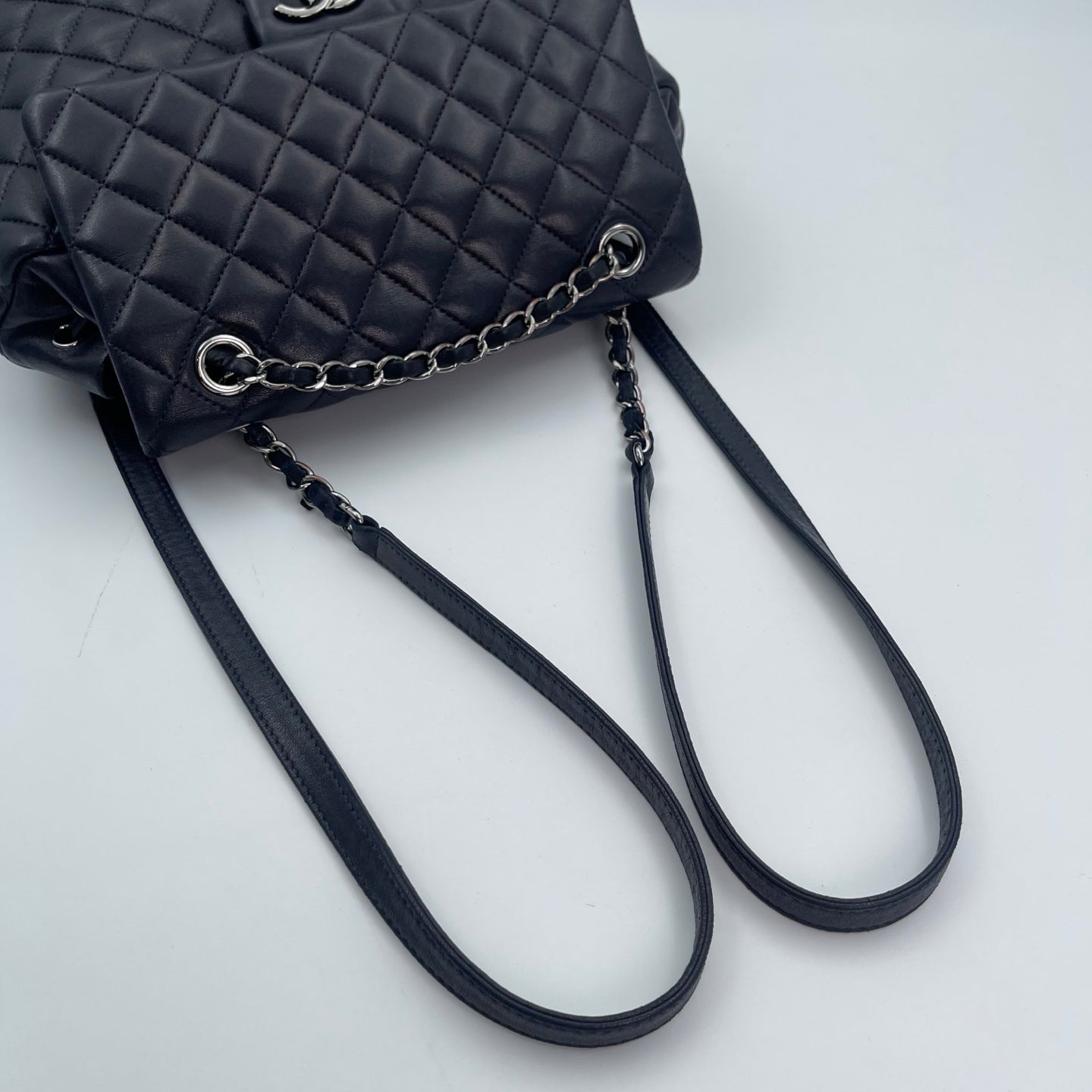Chanel Navy Blue Lambskin Salzburg Backpack [Used]