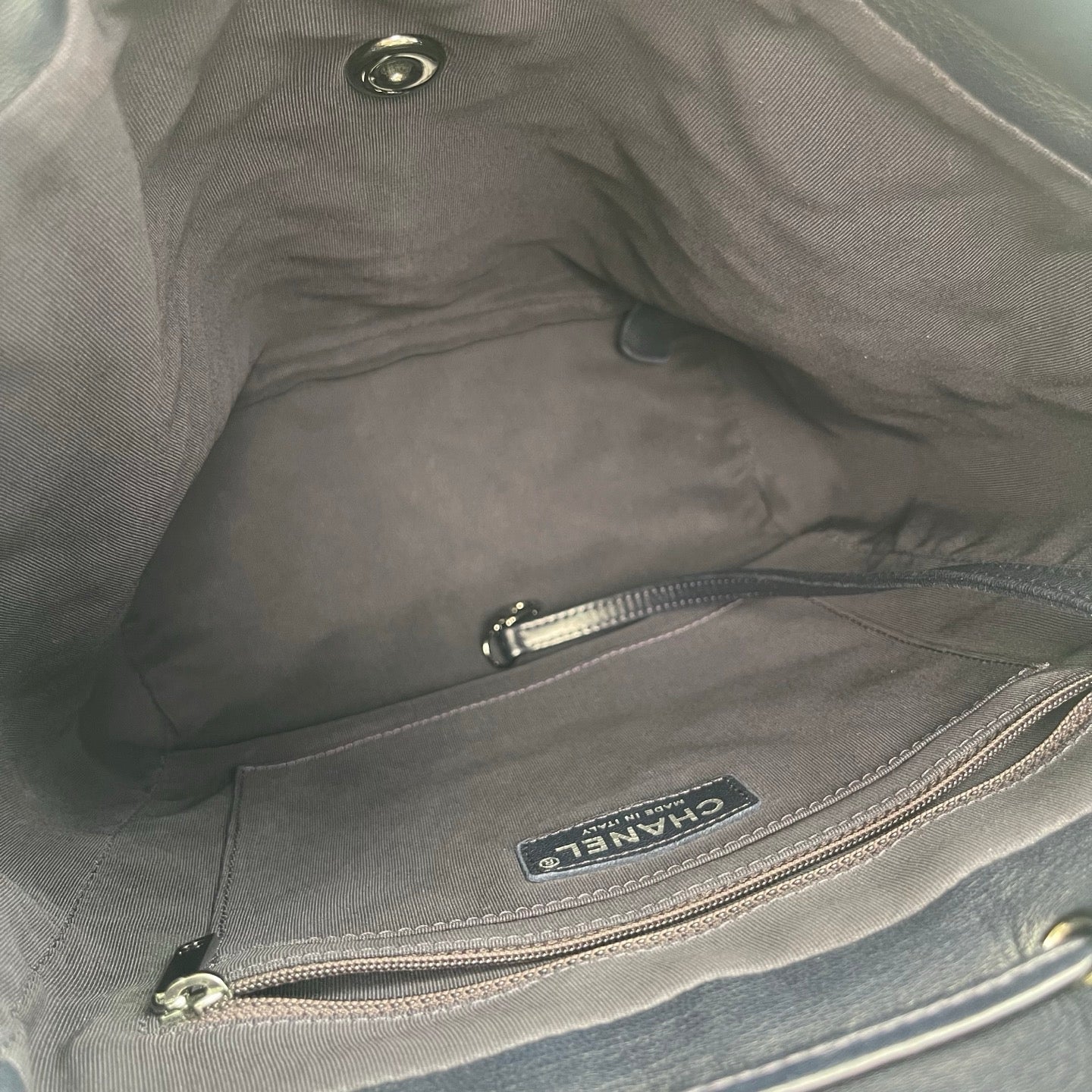 Chanel Navy Blue Lambskin Salzburg Backpack [Used]