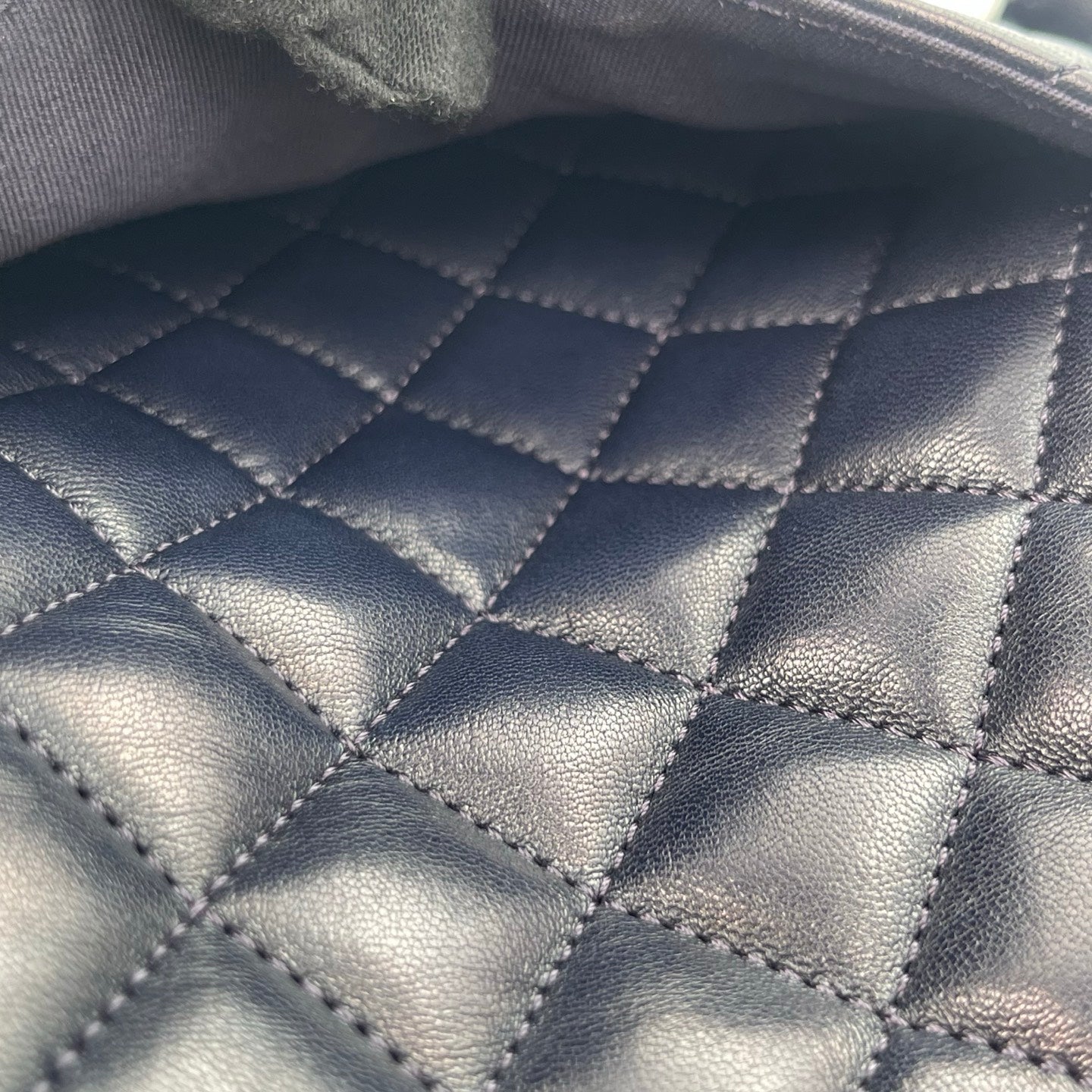 Chanel Navy Blue Lambskin Salzburg Backpack [Used]