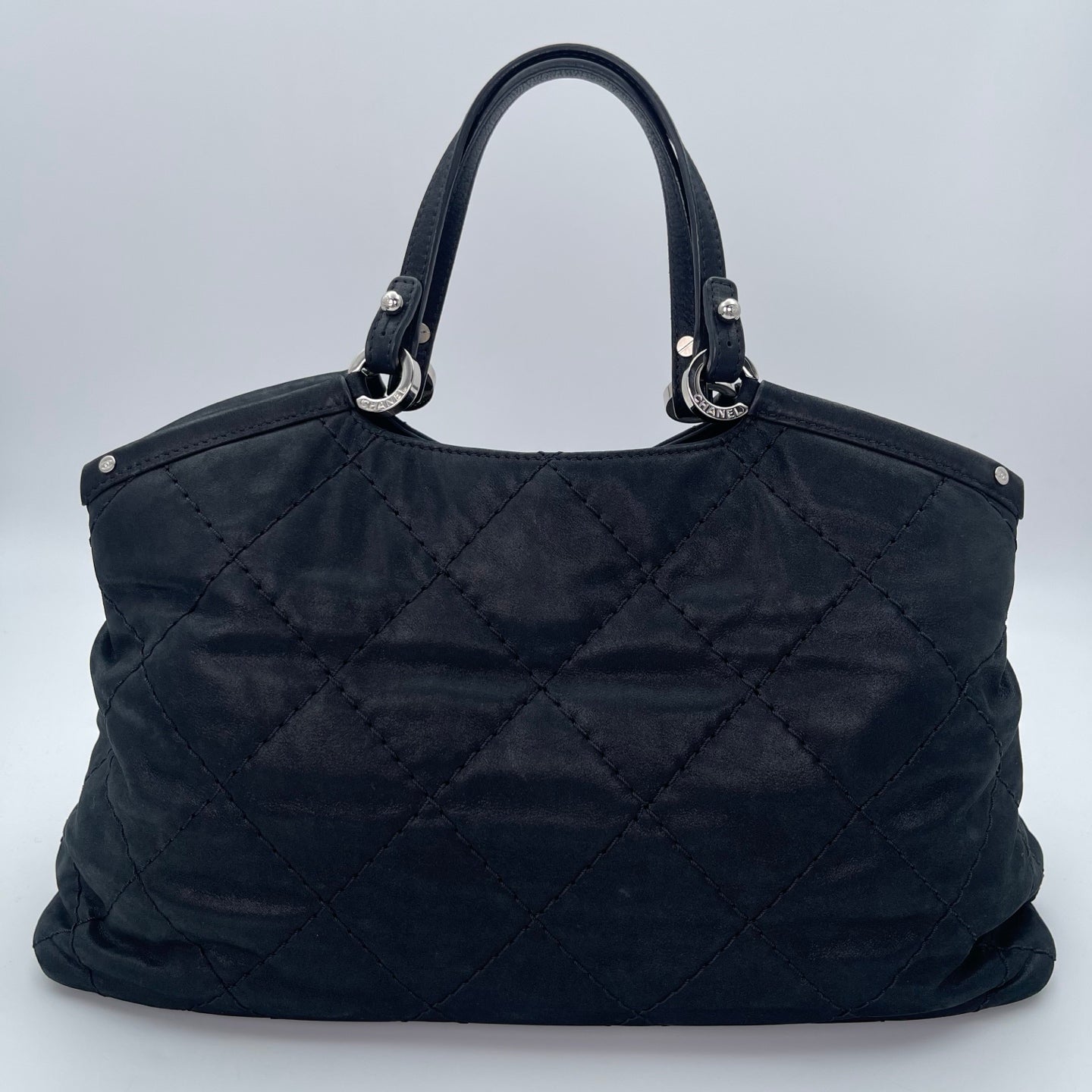 Chanel Black Calfskin 2Way Tote Bag [Used]