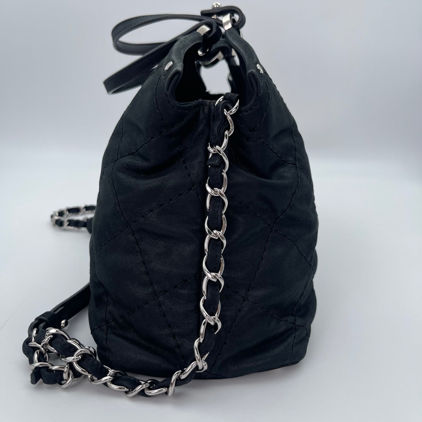 Chanel Black Calfskin 2Way Tote Bag [Used]