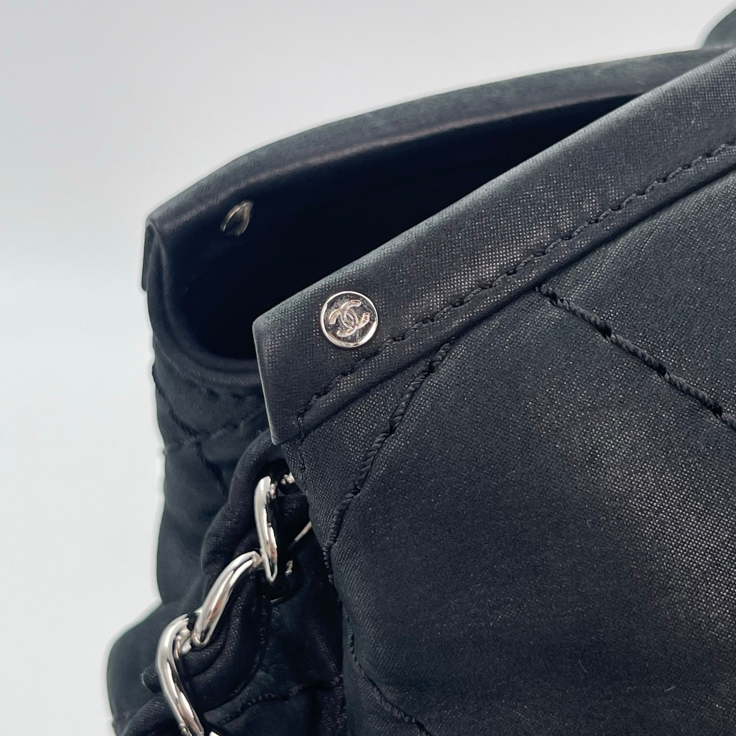 Chanel Black Calfskin 2Way Tote Bag [Used]