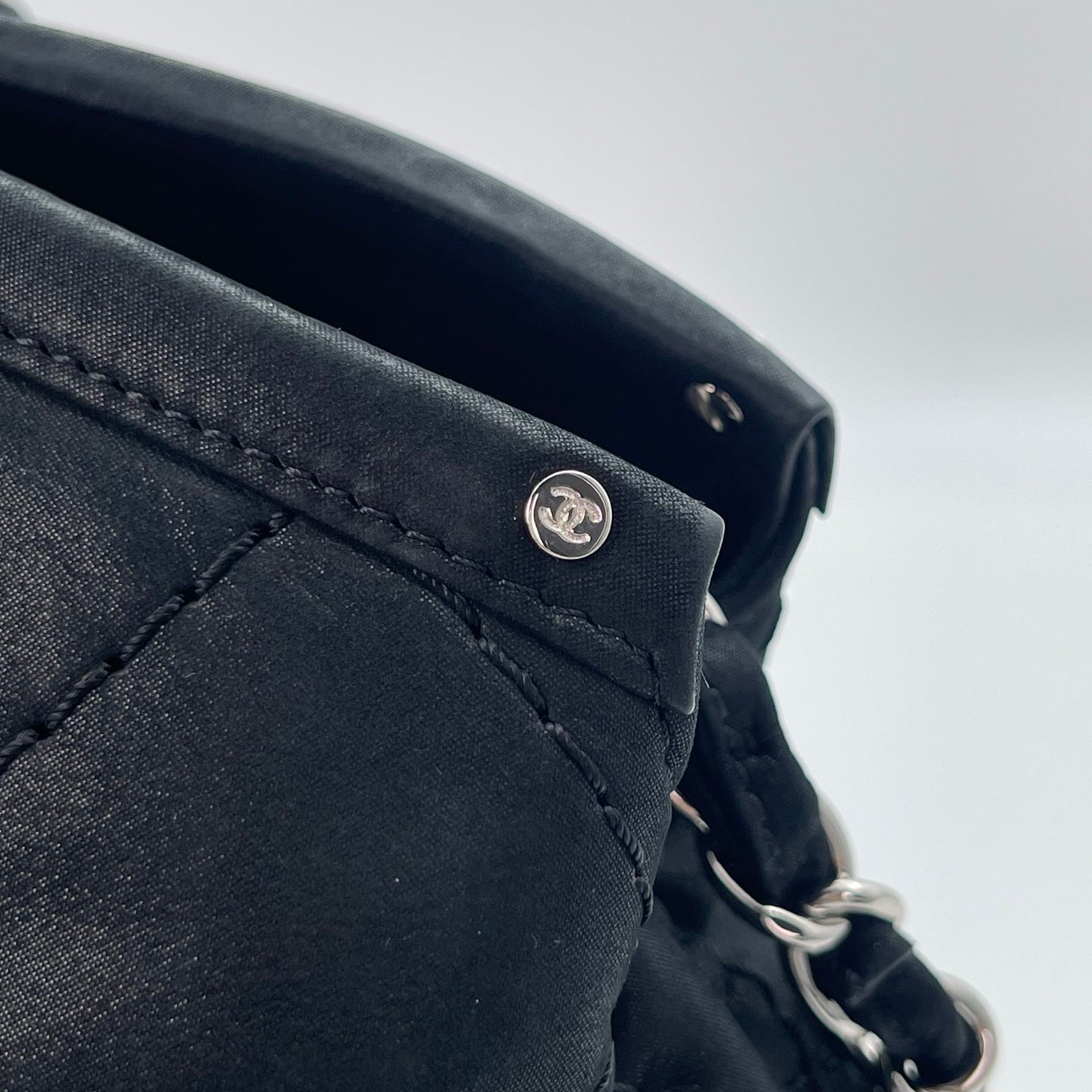 Chanel Black Calfskin 2Way Tote Bag [Used]