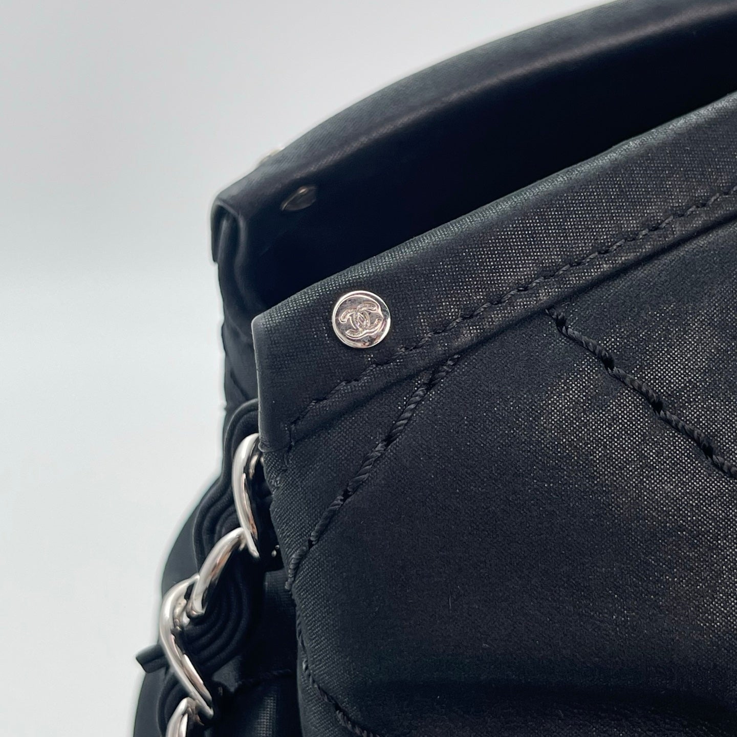 Chanel Black Calfskin 2Way Tote Bag [Used]