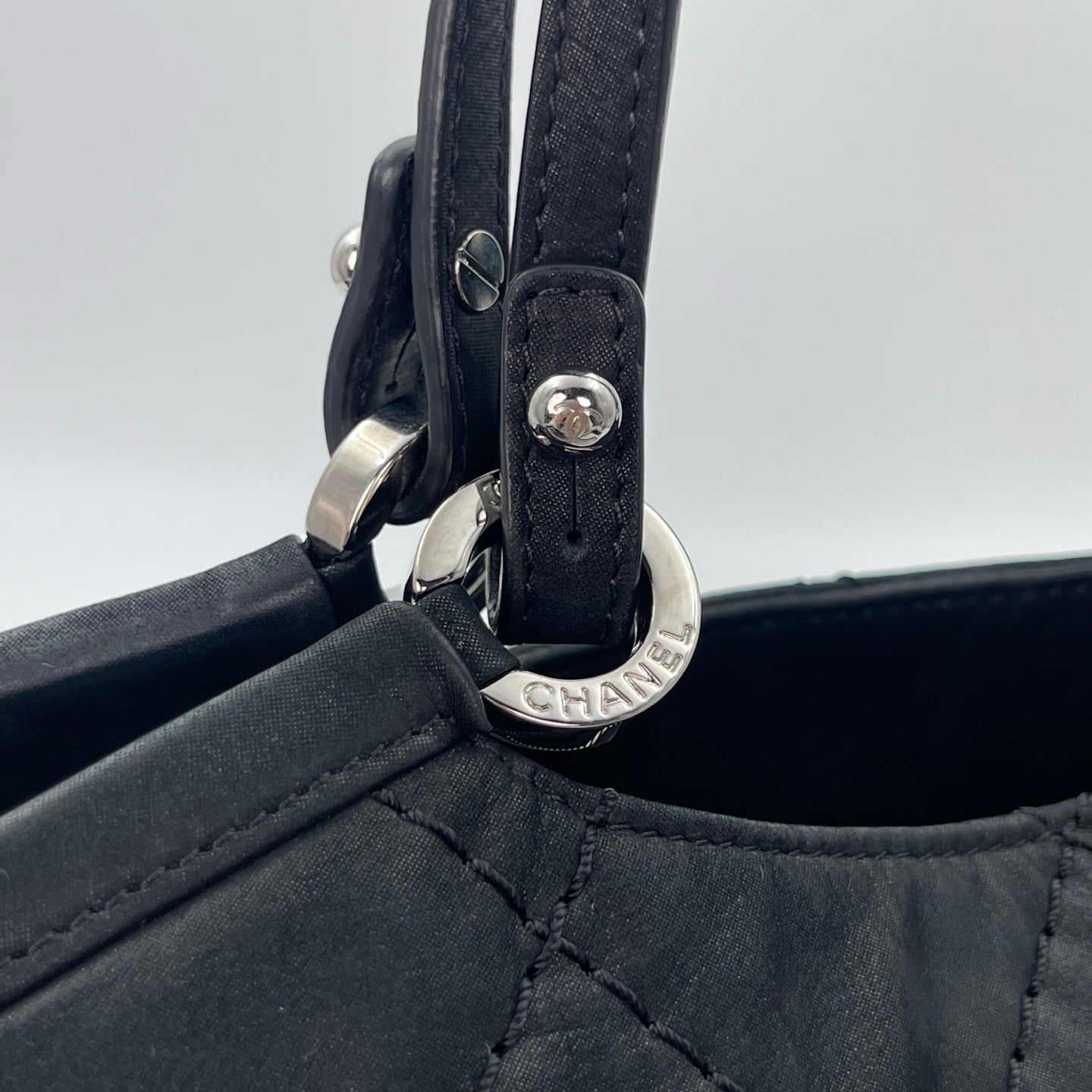 Chanel Black Calfskin 2Way Tote Bag [Used]