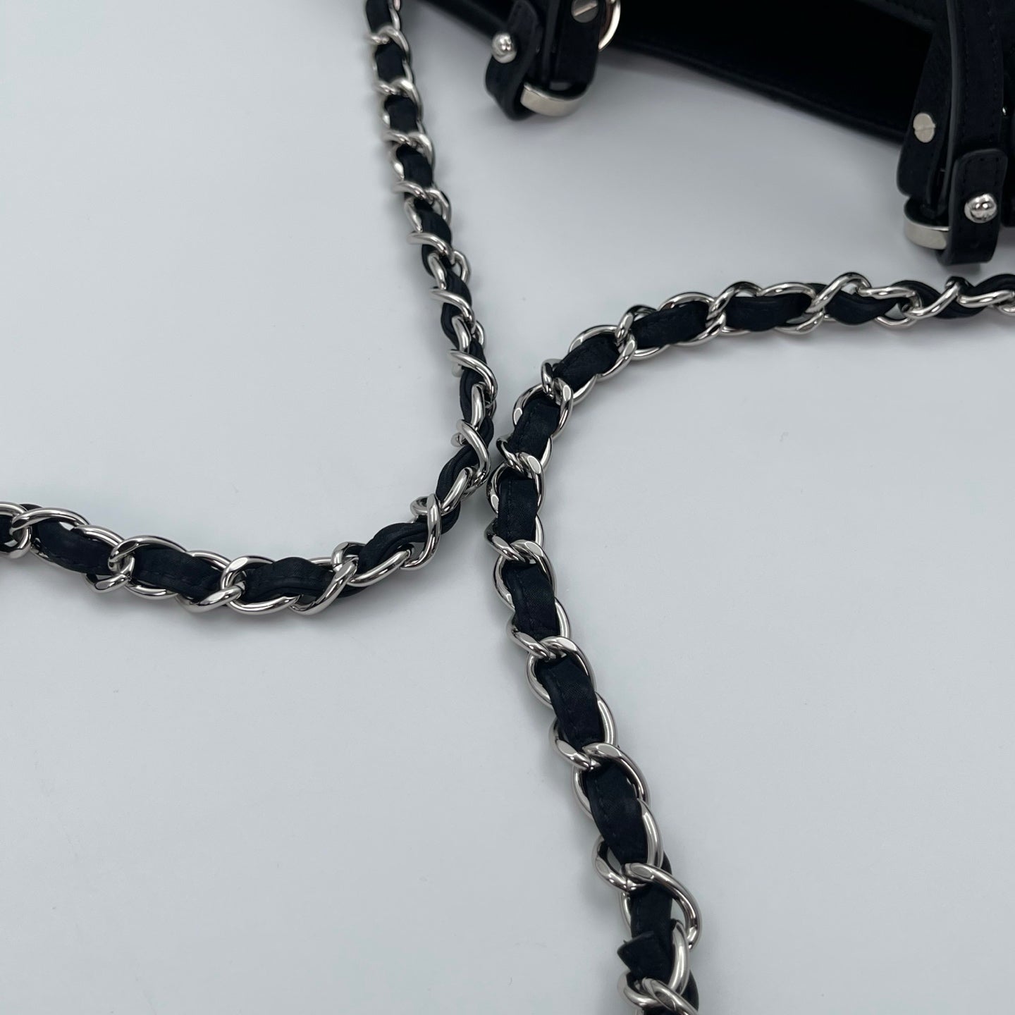 Chanel Black Calfskin 2Way Tote Bag [Used]