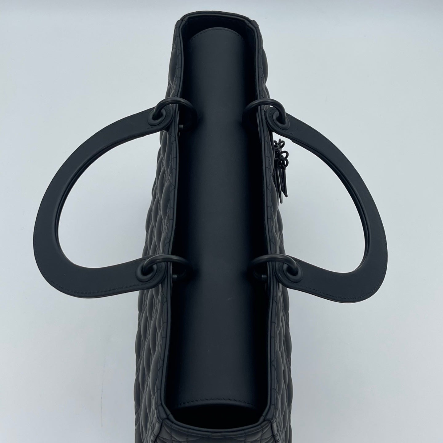 Dior Lady Dior So Black Matte Calfskin Bag [Used]