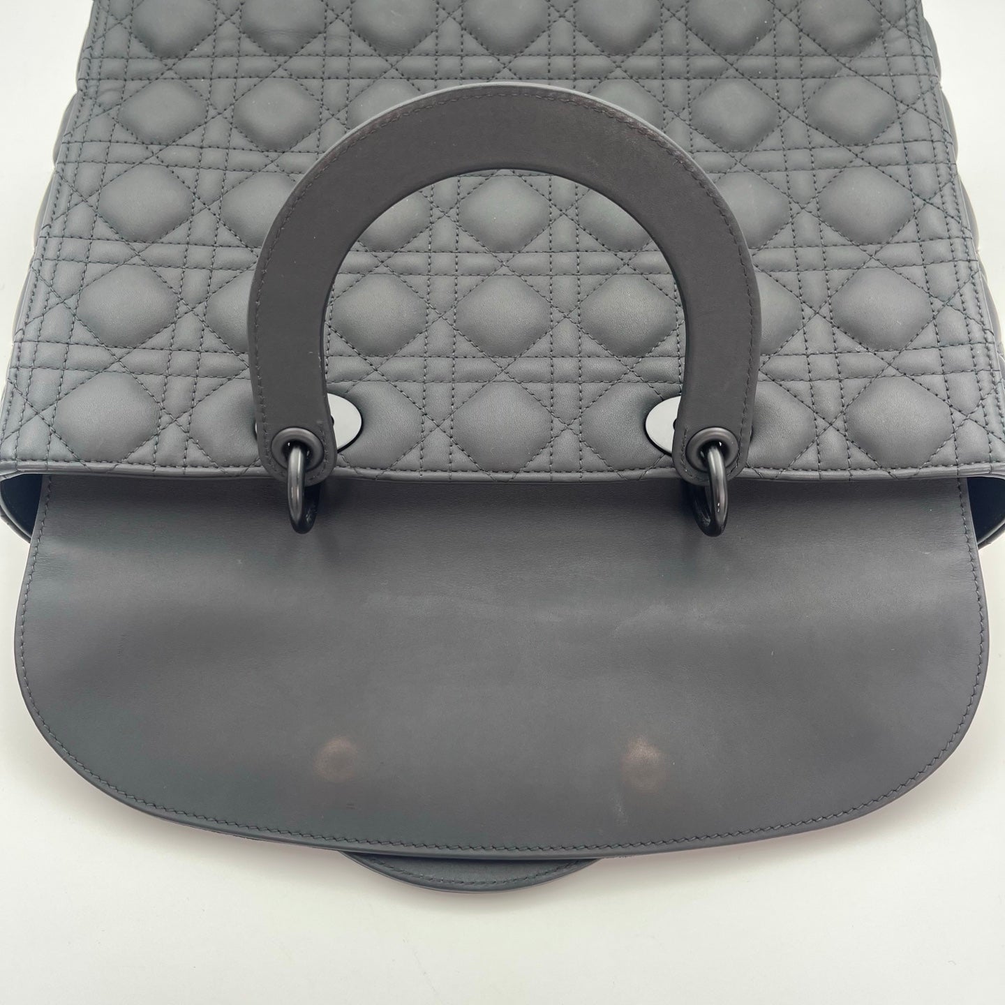 Dior Lady Dior So Black Matte Calfskin Bag [Used]