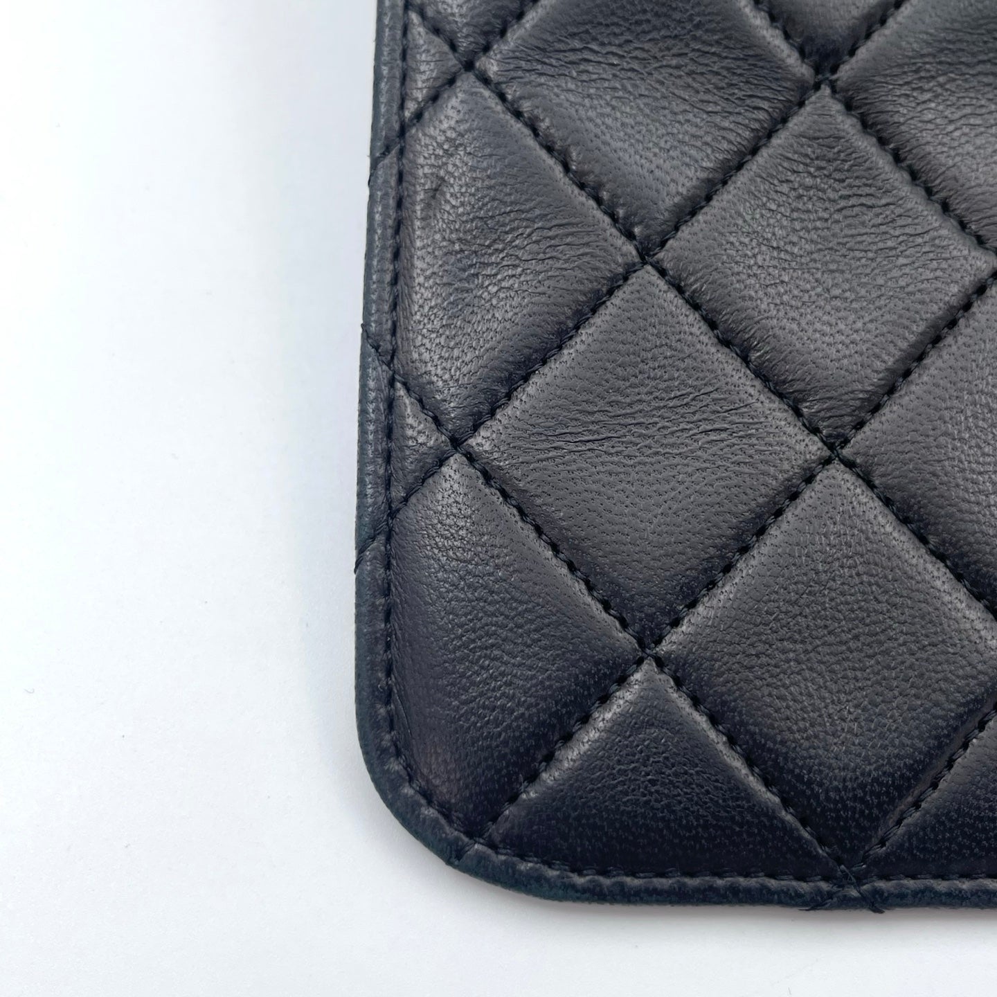 Chanel Black Lambskin Classic Flap Chain Shoulder Bag [Used]