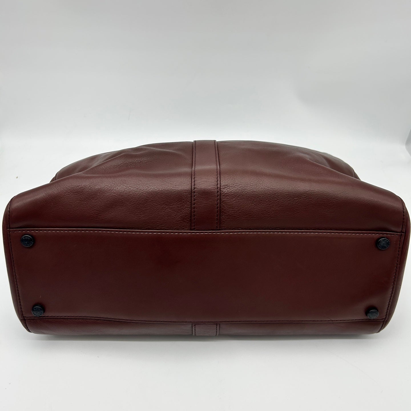 Chanel Reddish Brown Leather Buckle Tote Bag [Used]