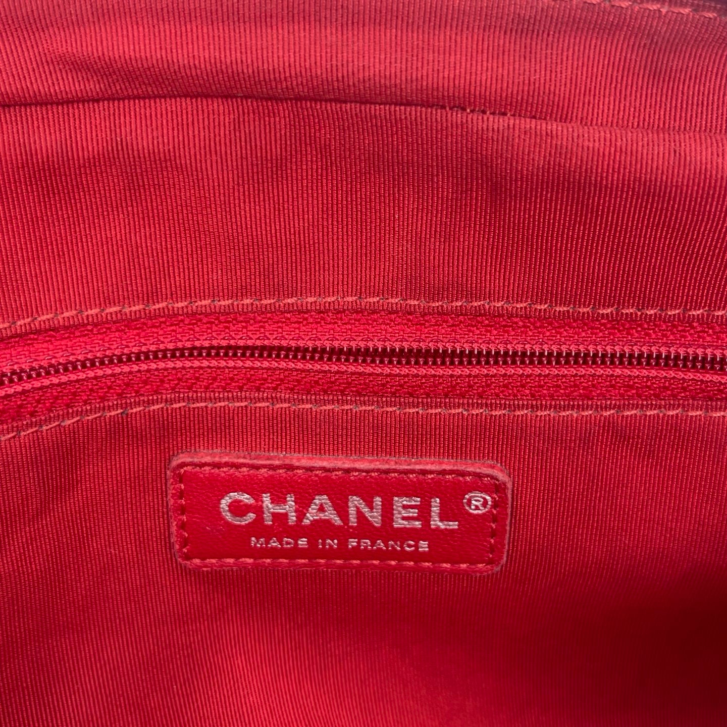 CHANEL 2016 Red Oiled Calfskin Easy Flap Chain Shoulder Bag [Used]