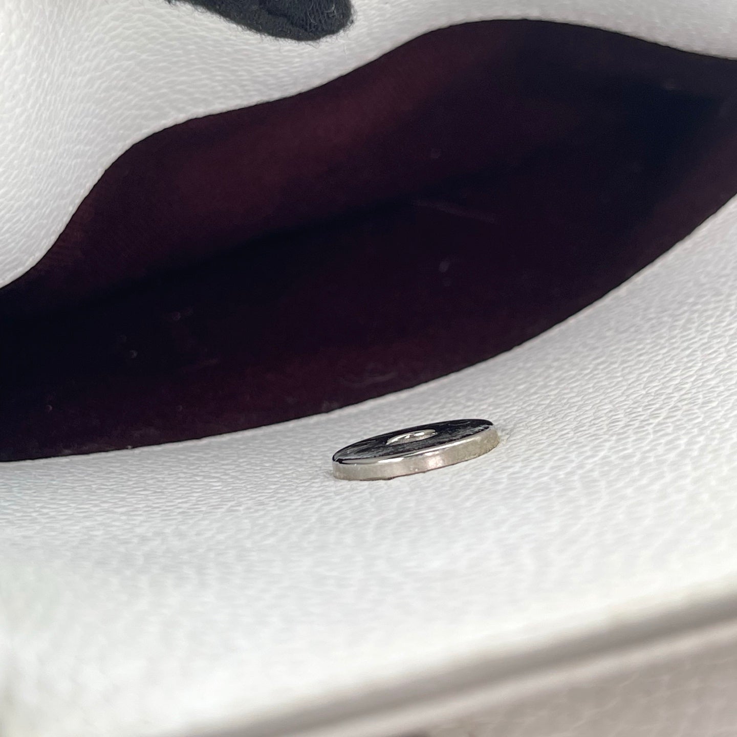 Chanel Ivory Calfskin Tote Bag with Silver Hardware [Used]