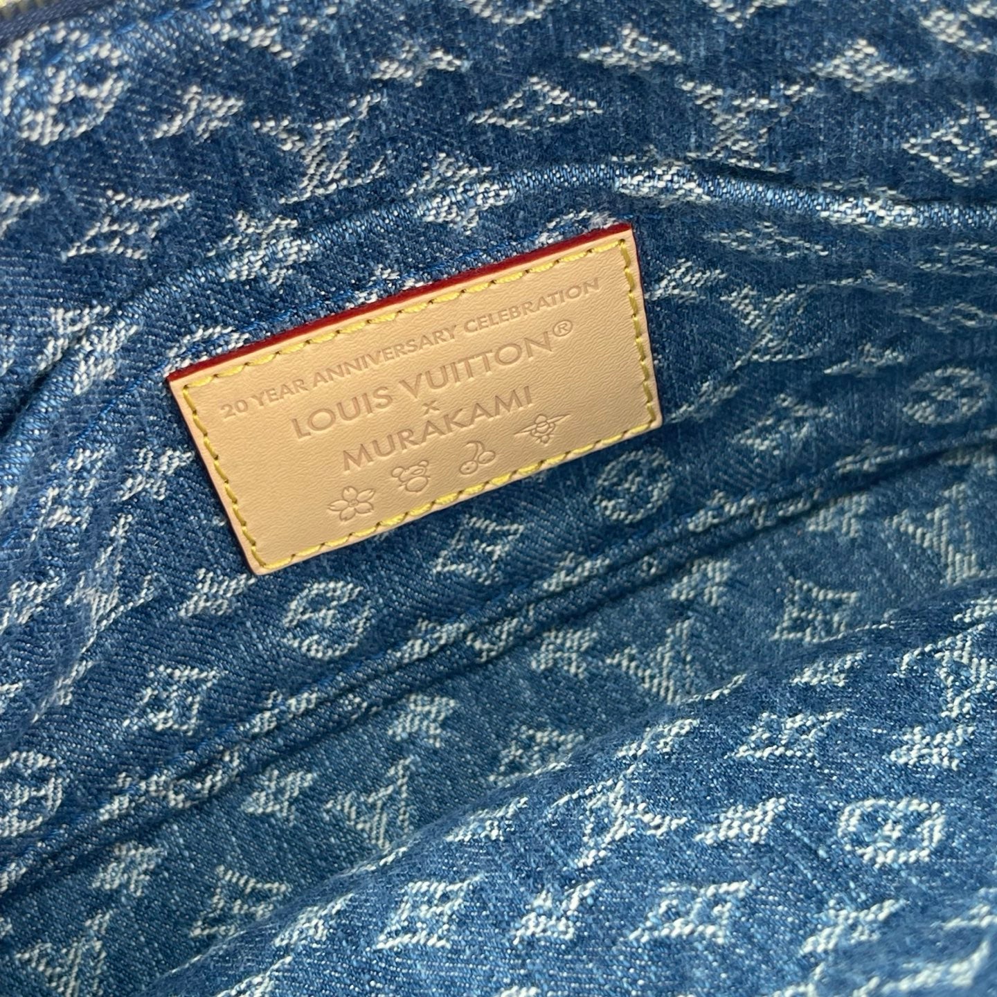 Louis Vuitton × Takashi Murakami Cherry Monogram Denim Pochette Accessoires Shoulder Bag 20 × 4 × 13 cm [New]