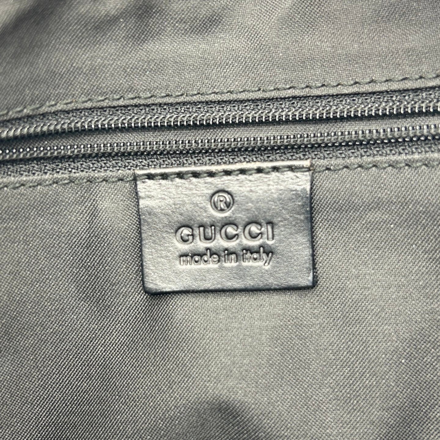 Gucci Black GG Canvas Silver Hardware Jackie Small Horn Underarm Shoulder Bag 26 × 17 cm [Used]