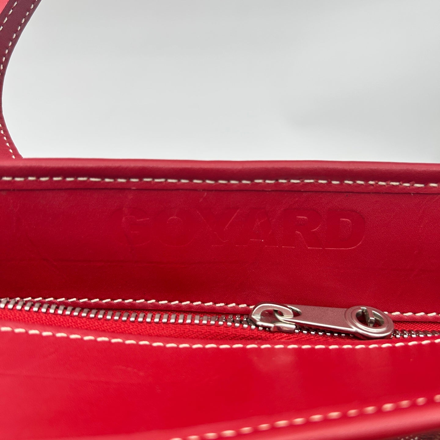 Goyard Goyardine Red Monogram Handheld Underarm Tote Briefcase Bag 38.5 × 31 × 14 cm [Used]