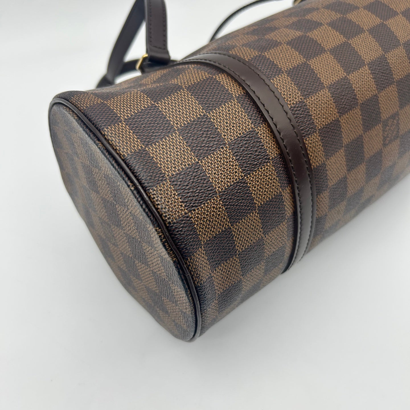 Louis Vuitton Damier Ebene Papillon 30 Barrel Handbag 30 × 13.5 × 14 cm [Used]