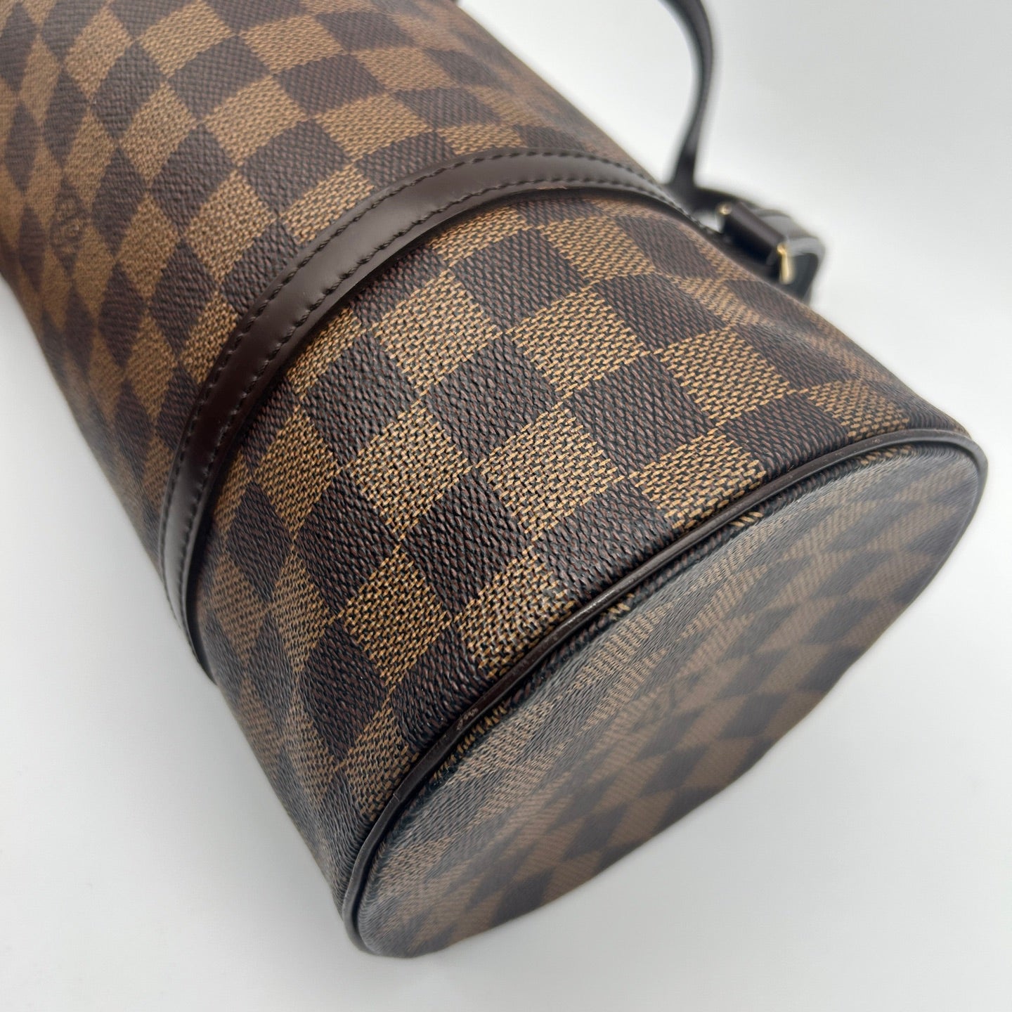 Louis Vuitton Damier Ebene Papillon 30 Barrel Handbag 30 × 13.5 × 14 cm [Used]
