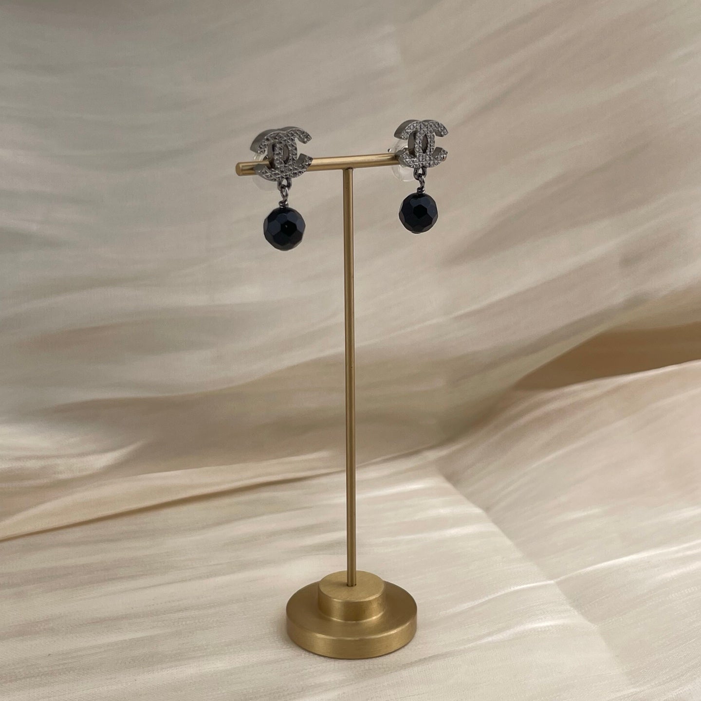 CHANEL Coco Mark Earrings E14V[Used]