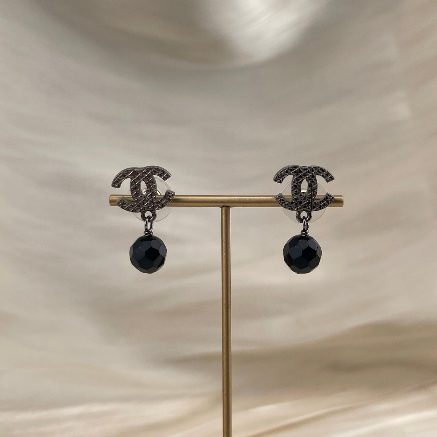 CHANEL Coco Mark Earrings E14V[Used]