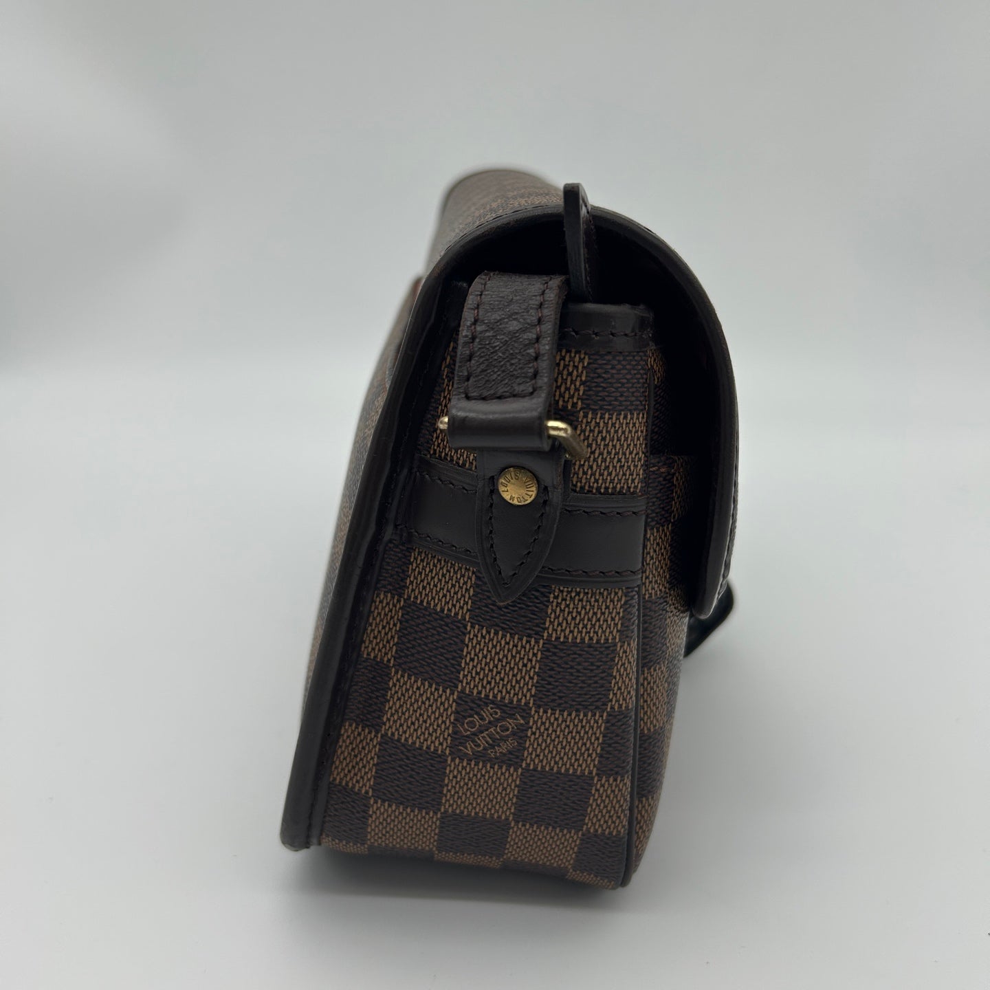 Louis Vuitton Damier Ebene Baguette Shoulder Bag Brown [Used]
