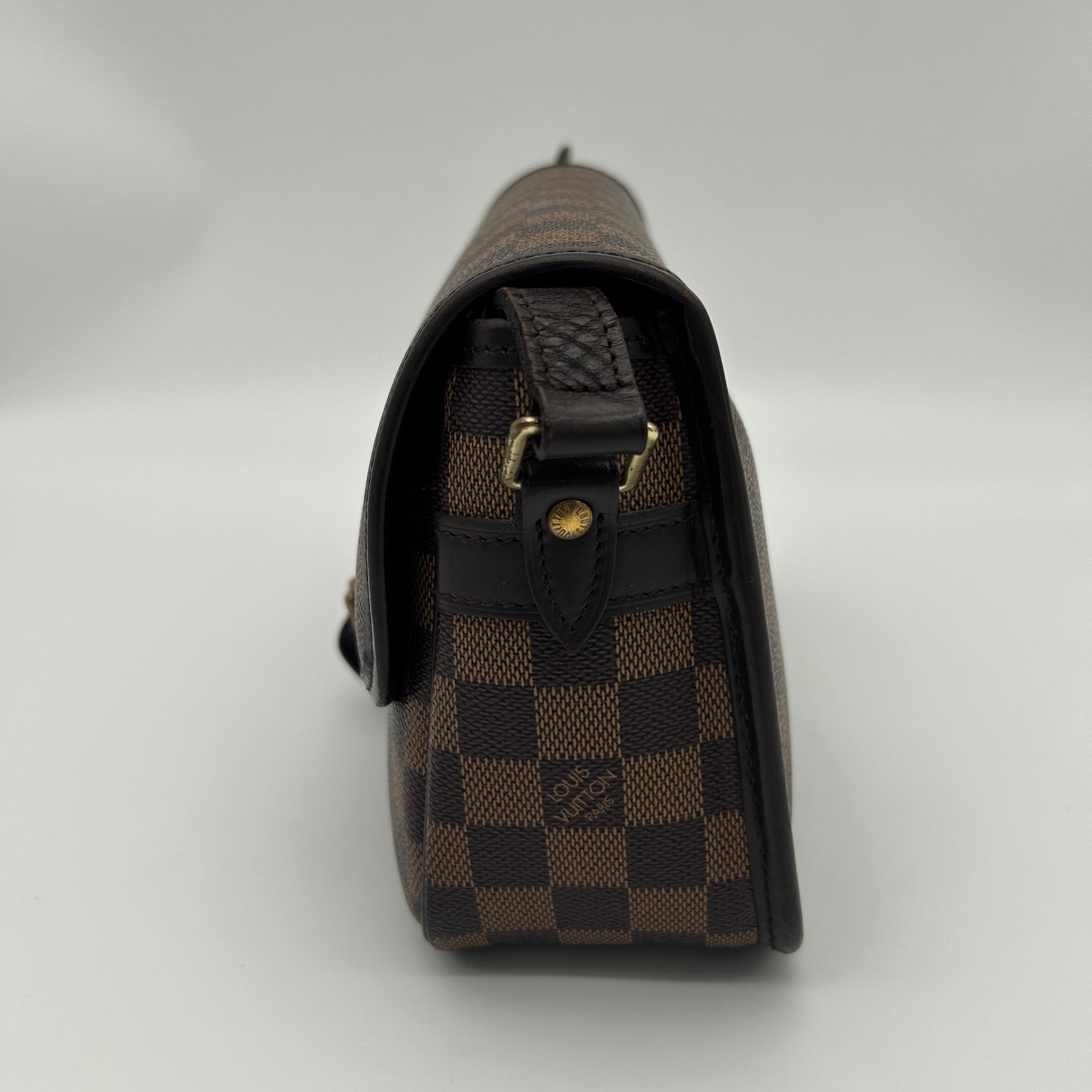 Louis Vuitton Damier Ebene Baguette Shoulder Bag Brown [Used]