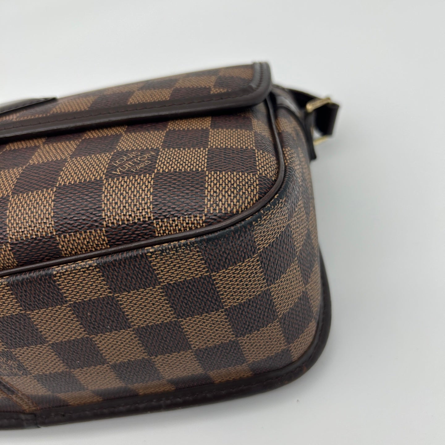 Louis Vuitton Damier Ebene Baguette Shoulder Bag Brown [Used]