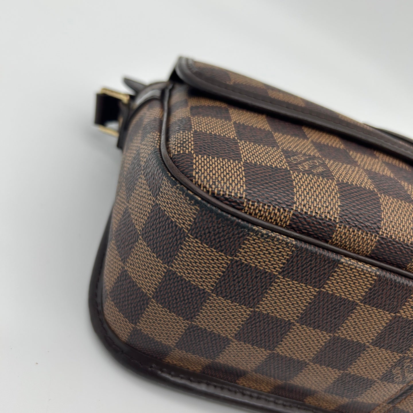 Louis Vuitton Damier Ebene Baguette Shoulder Bag Brown [Used]