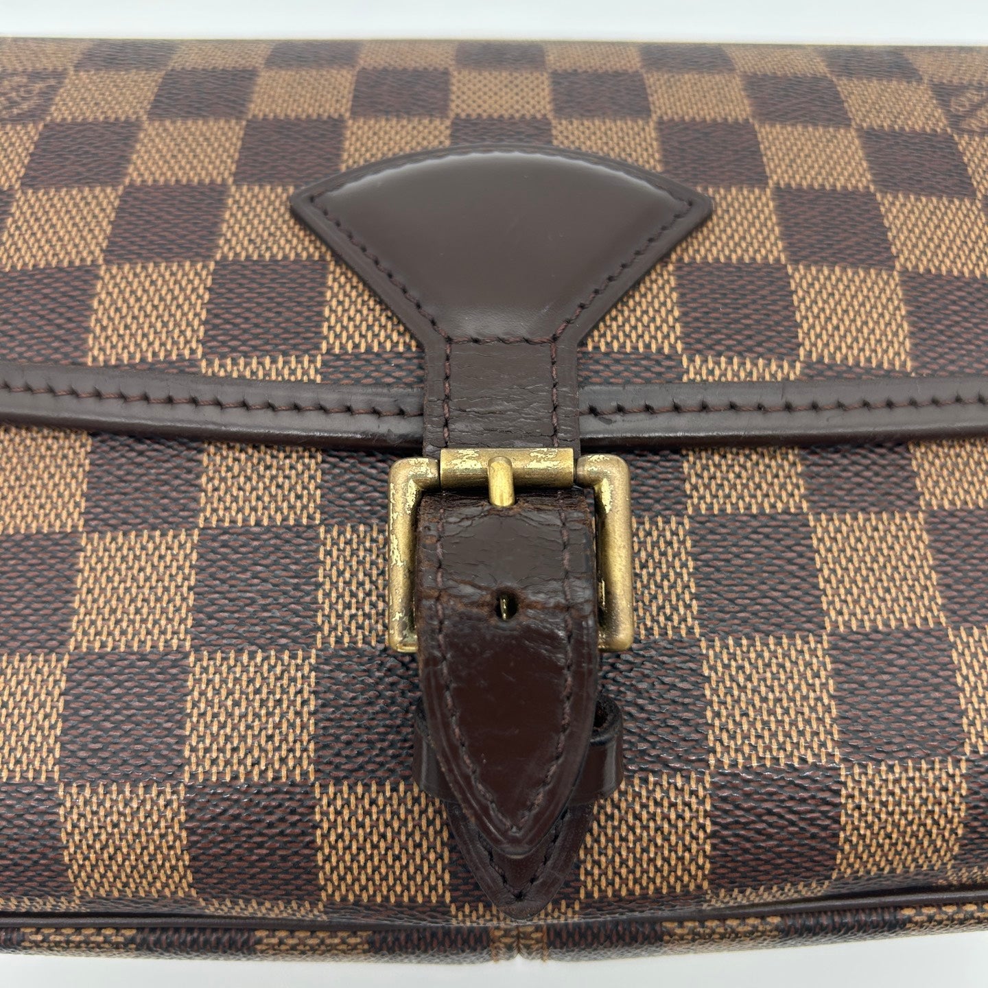 Louis Vuitton Damier Ebene Baguette Shoulder Bag Brown [Used]
