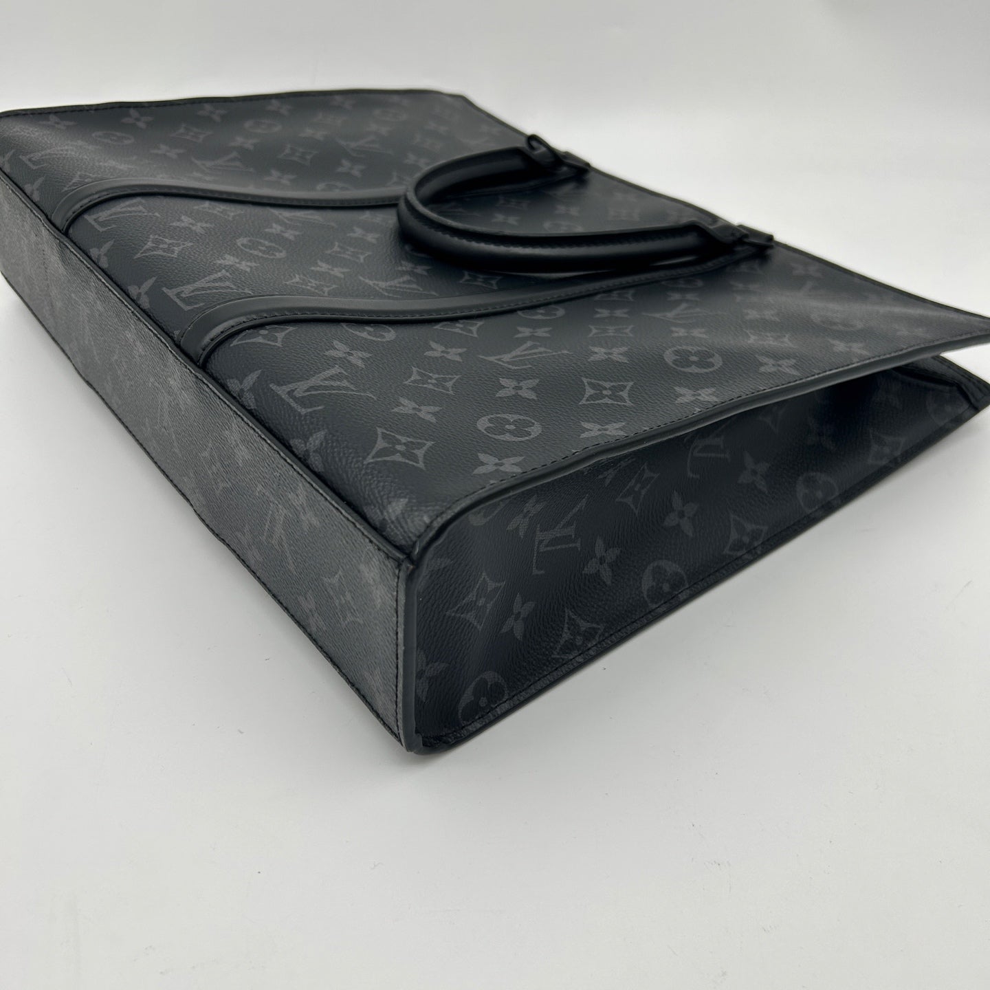 Louis Vuitton Black Monogram Eclipse Large 2WAY Tote / Business Bag [Used]