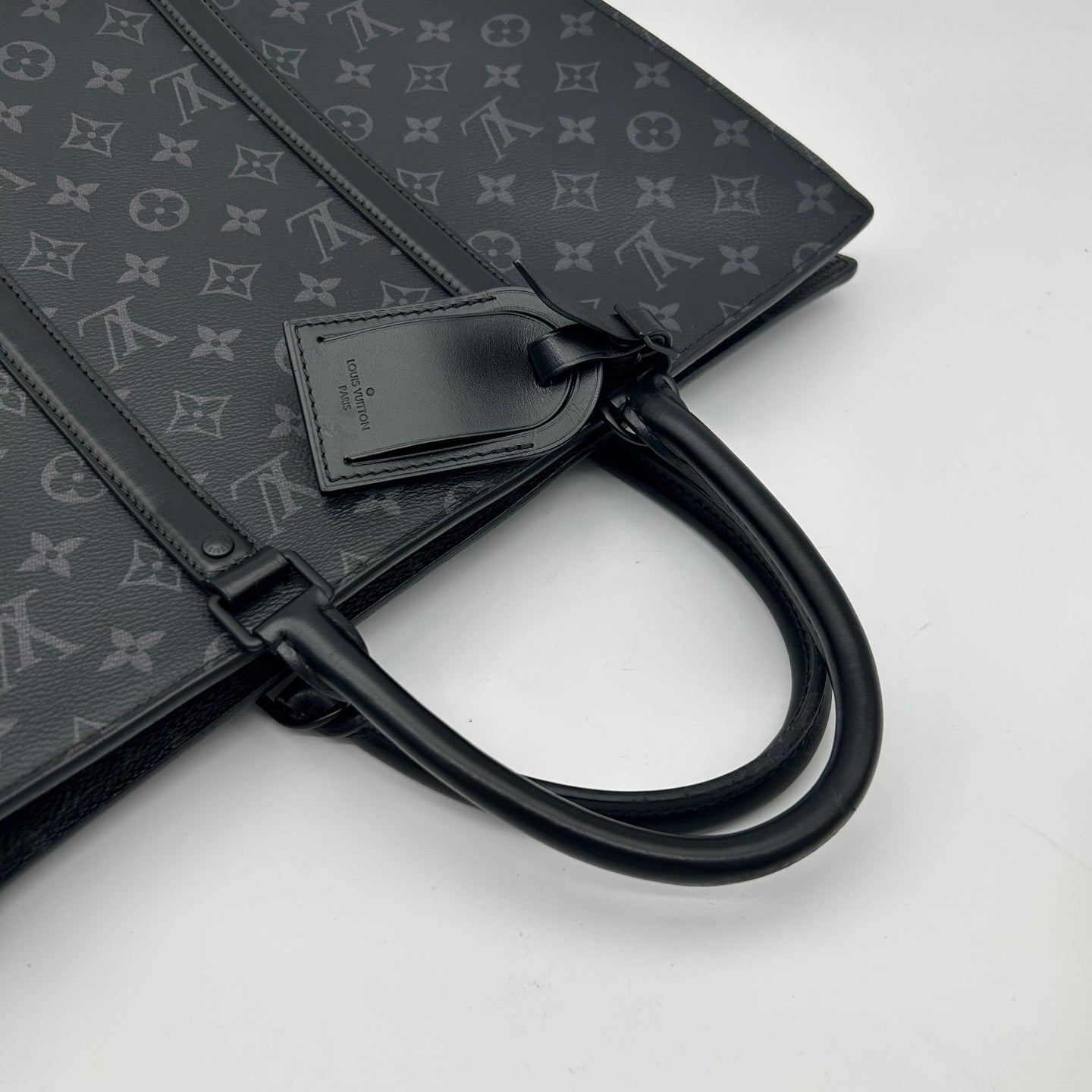 Louis Vuitton Black Monogram Eclipse Large 2WAY Tote / Business Bag [Used]