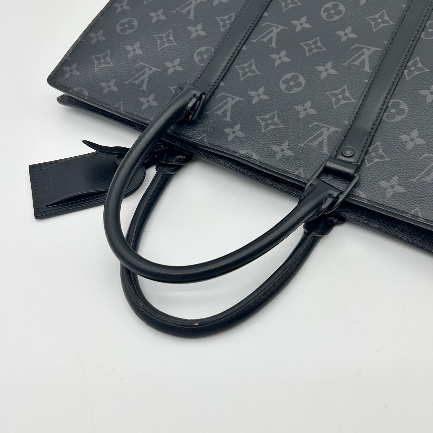 Louis Vuitton Black Monogram Eclipse Large 2WAY Tote / Business Bag [Used]