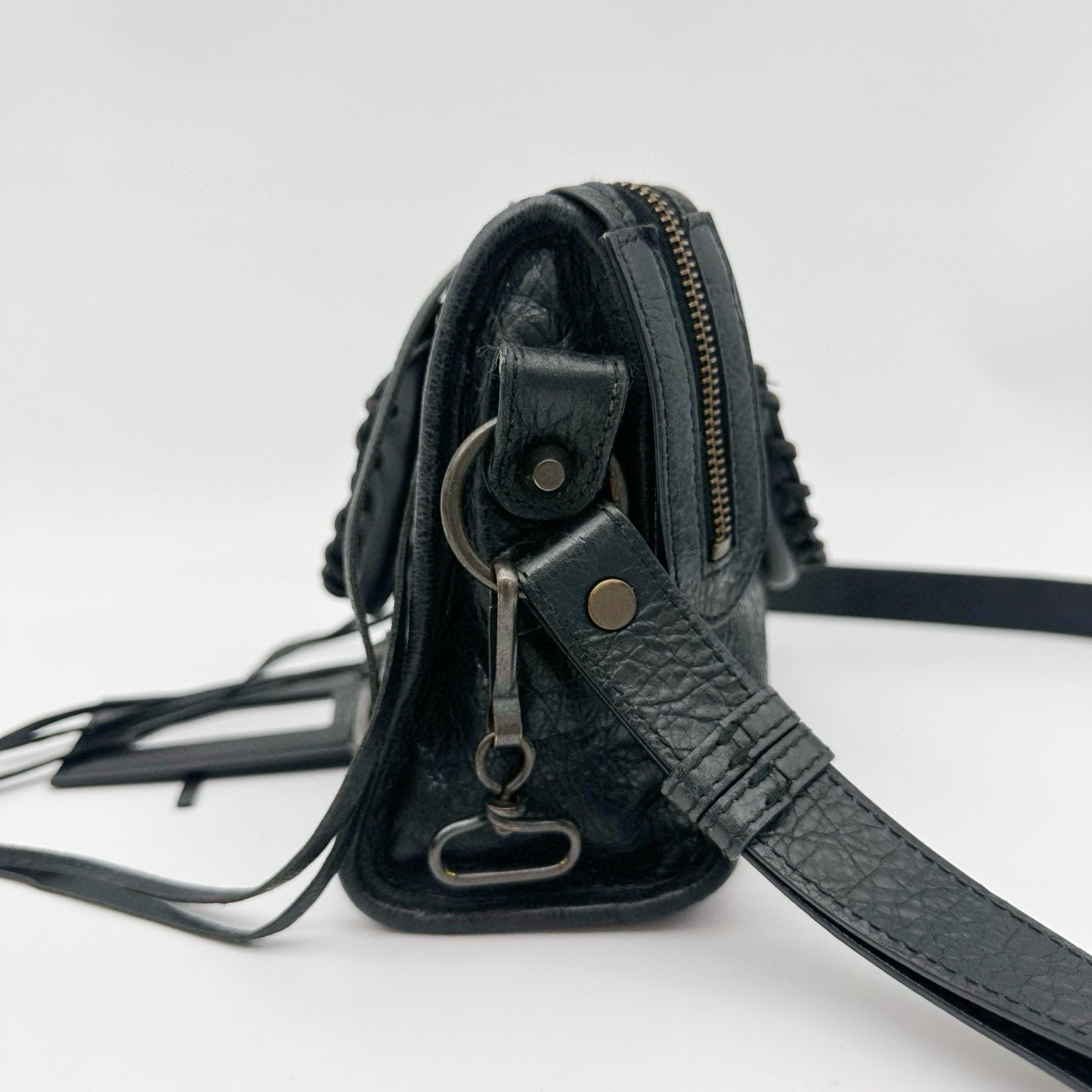 Balenciaga Black Motorcycle City Small 2Way Bag with Strap [Used]