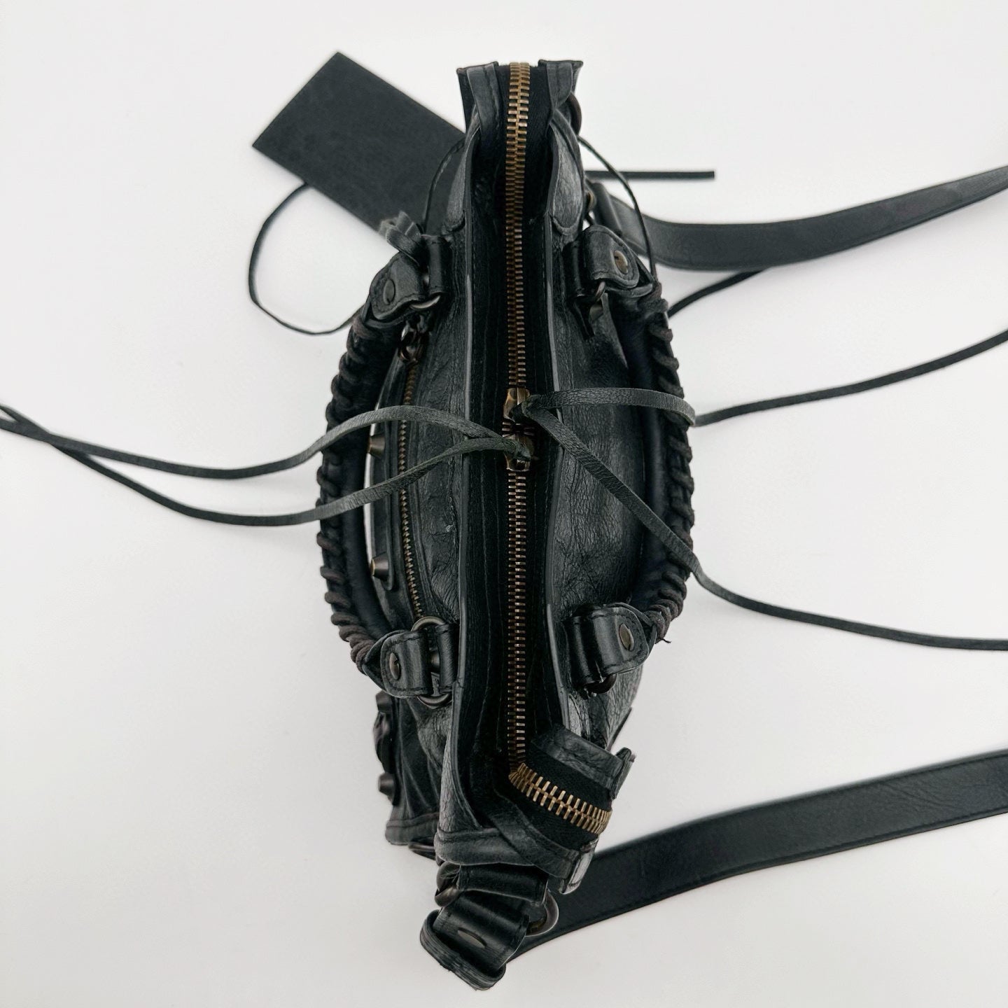 Balenciaga Black Motorcycle City Small 2Way Bag with Strap [Used]