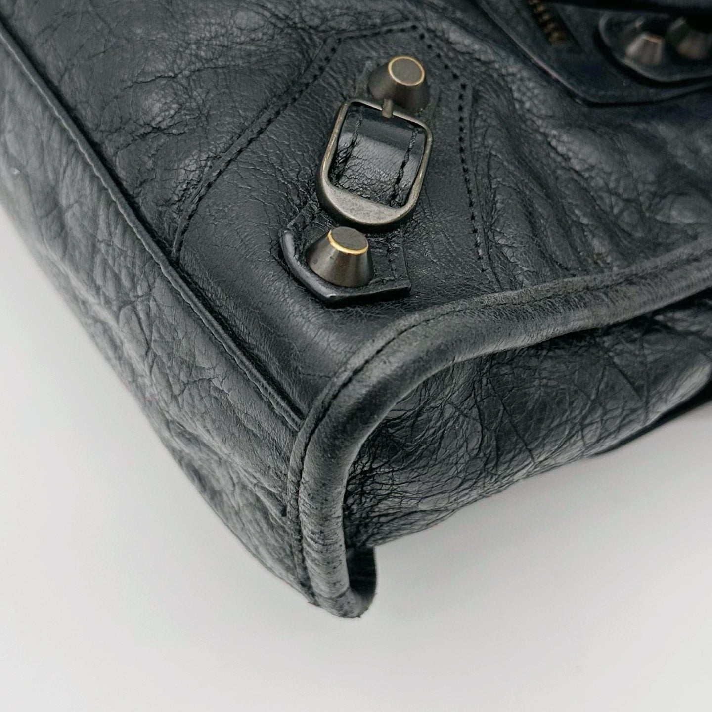 Balenciaga Black Motorcycle City Small 2Way Bag with Strap [Used]