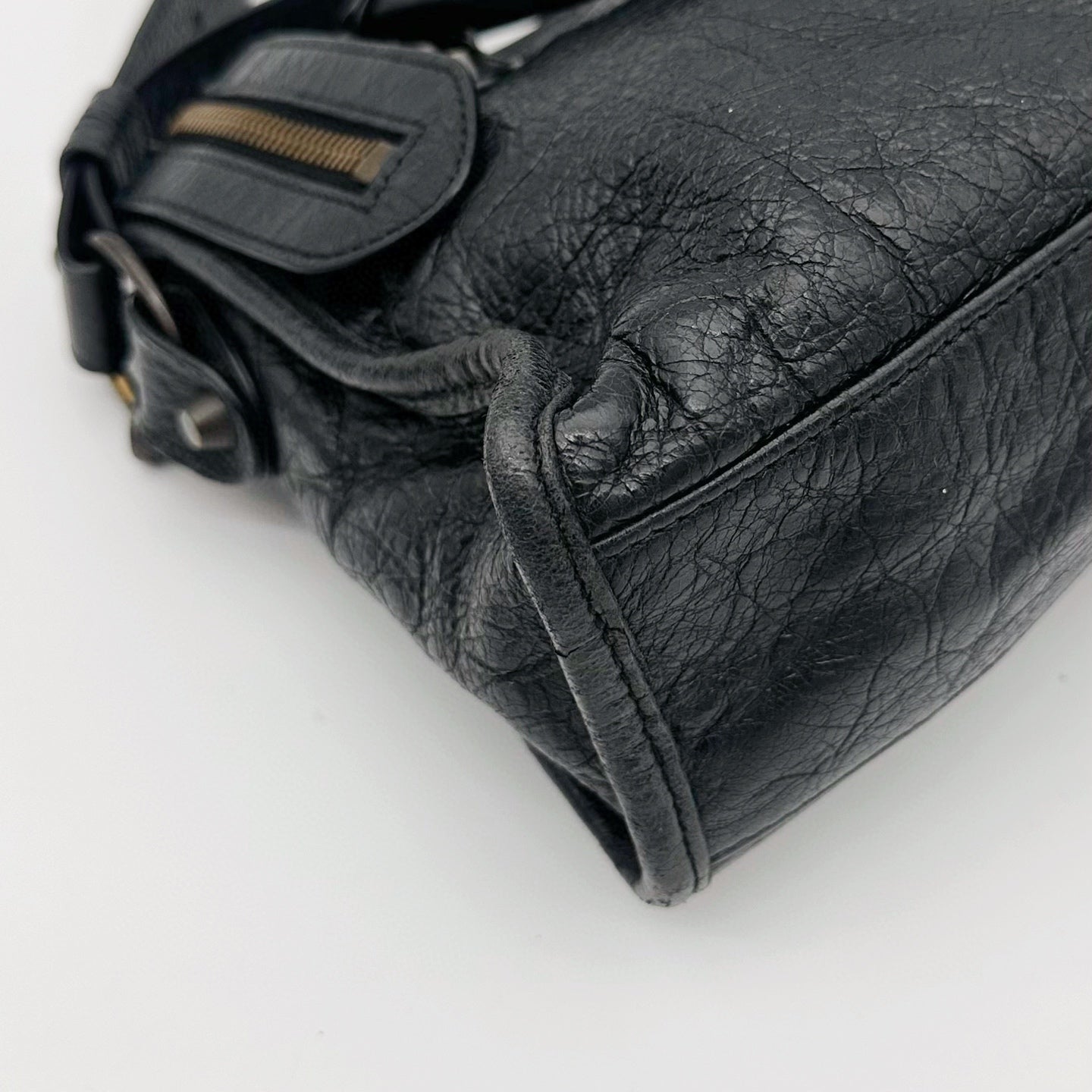 Balenciaga Black Motorcycle City Small 2Way Bag with Strap [Used]