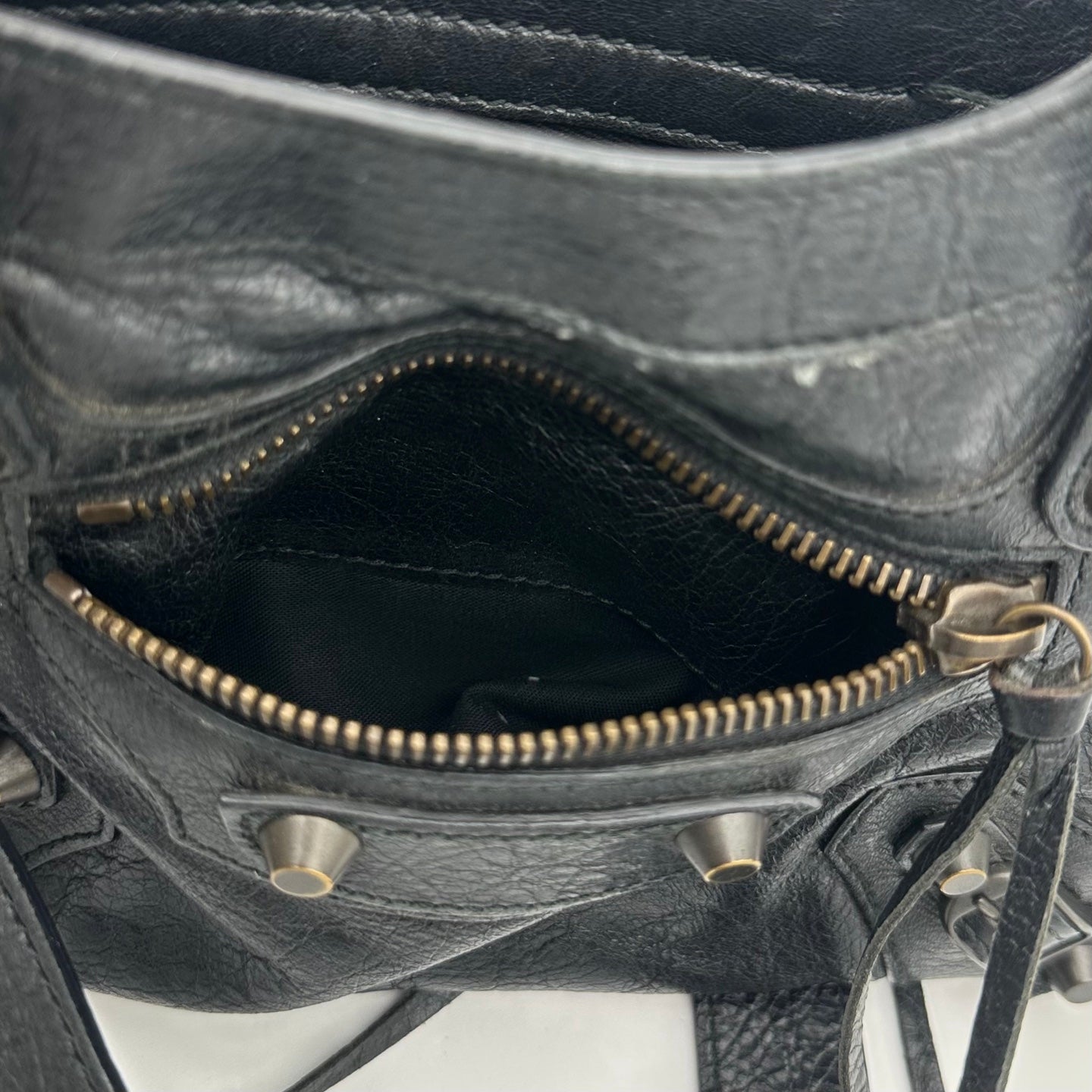 Balenciaga Black Motorcycle City Small 2Way Bag with Strap [Used]