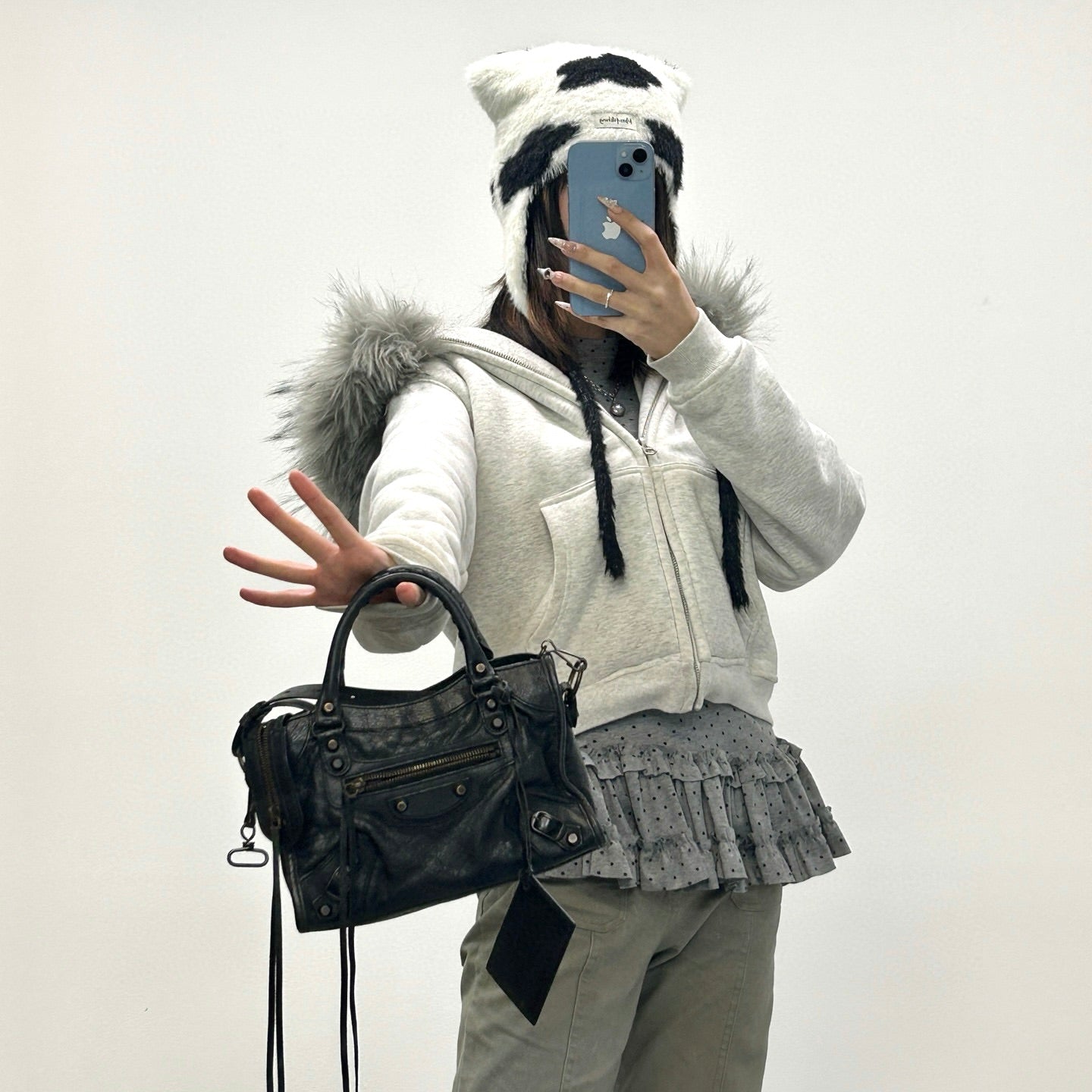 Balenciaga Black Motorcycle City Small 2Way Bag with Strap [Used]