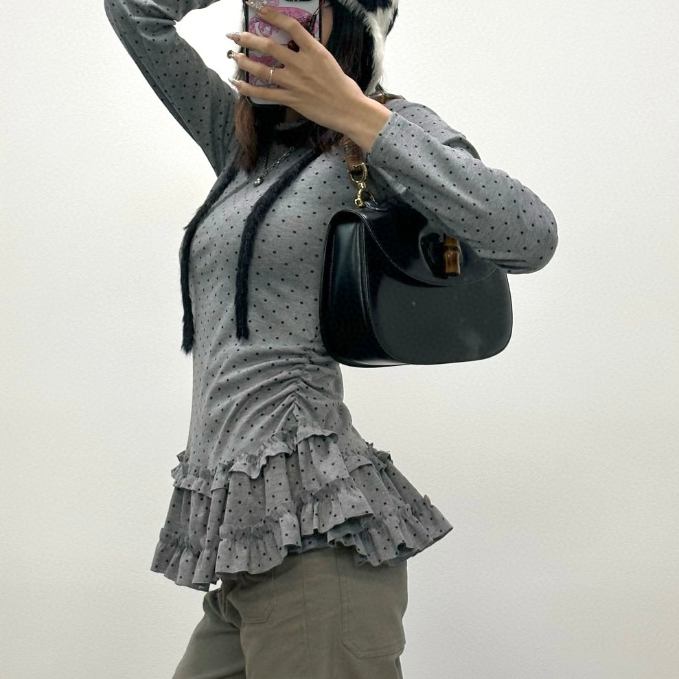 Gucci Black Box Leather Bamboo Handle Top Handle Bag [Used]