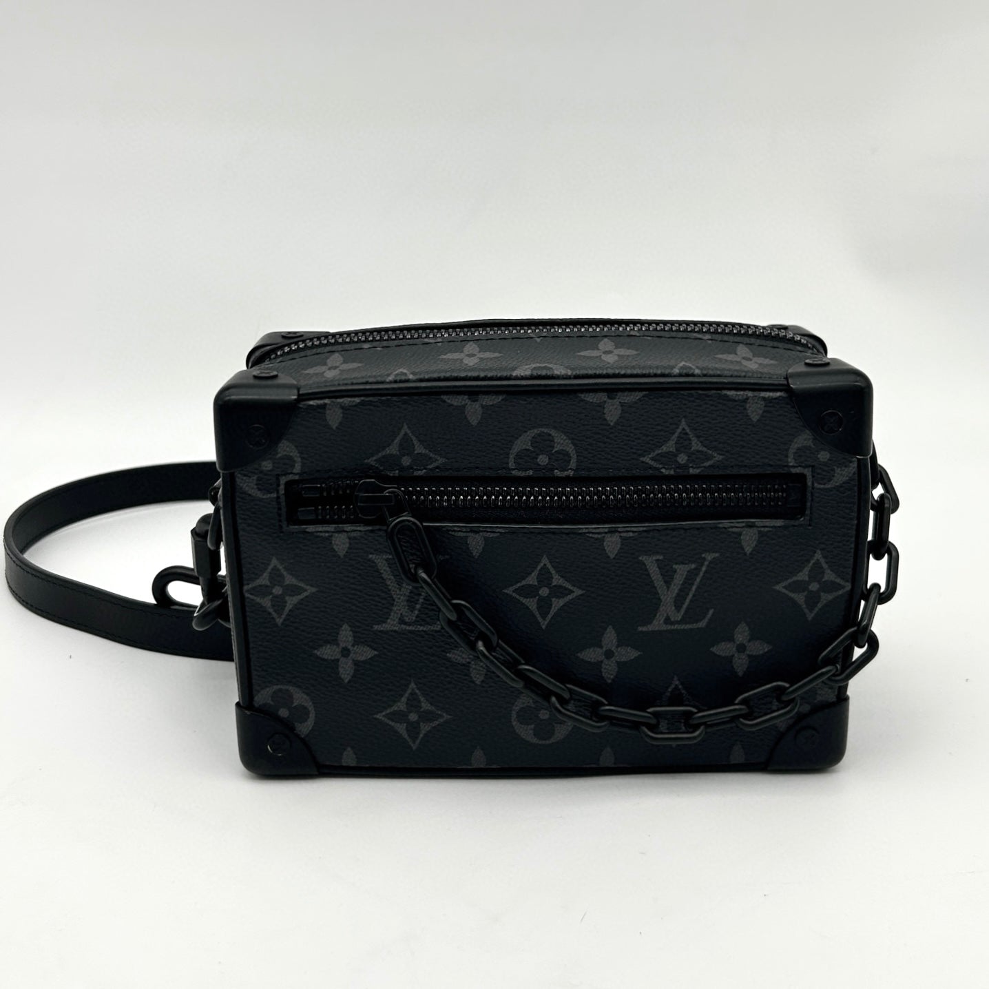 Louis Vuitton Black Monogram Eclipse Soft Trunk Crossbody Bag [Used]