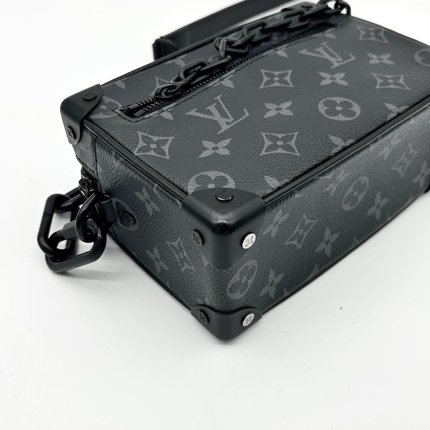 Louis Vuitton Black Monogram Eclipse Soft Trunk Crossbody Bag [Used]