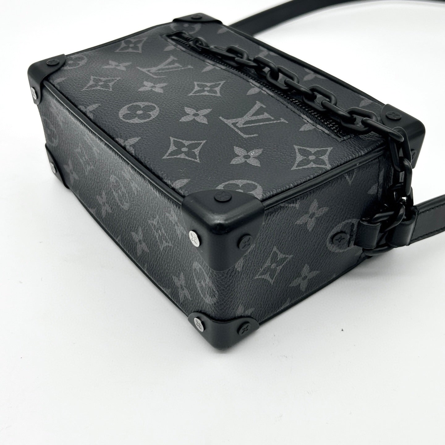 Louis Vuitton Black Monogram Eclipse Soft Trunk Crossbody Bag [Used]