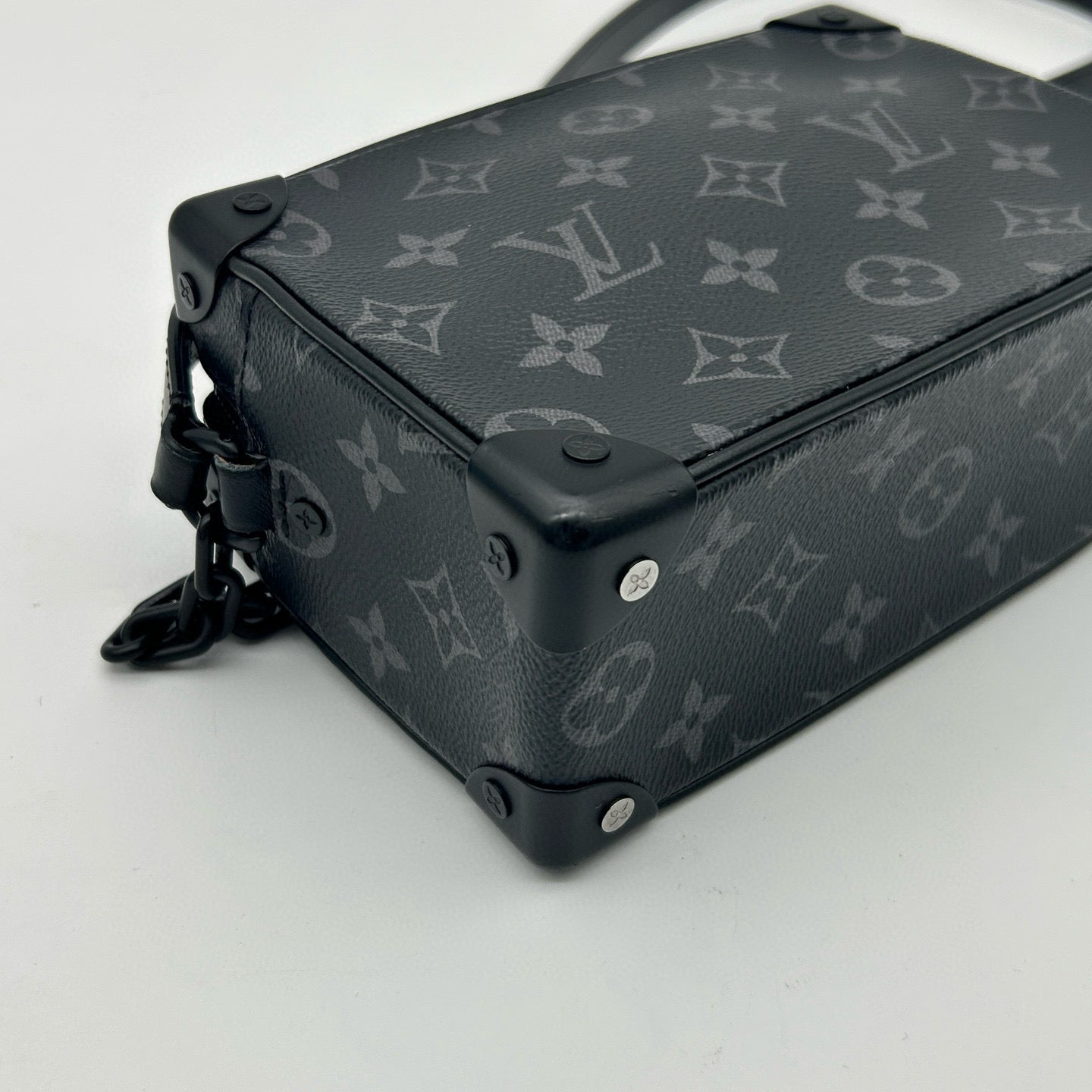 Louis Vuitton Black Monogram Eclipse Soft Trunk Crossbody Bag [Used]