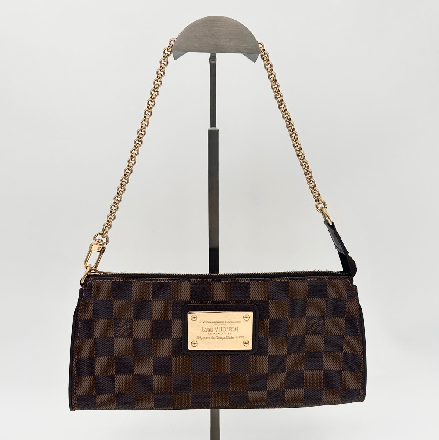 Louis Vuitton Damier Ebene EVA Chain Shoulder Bag with Strap [Used]